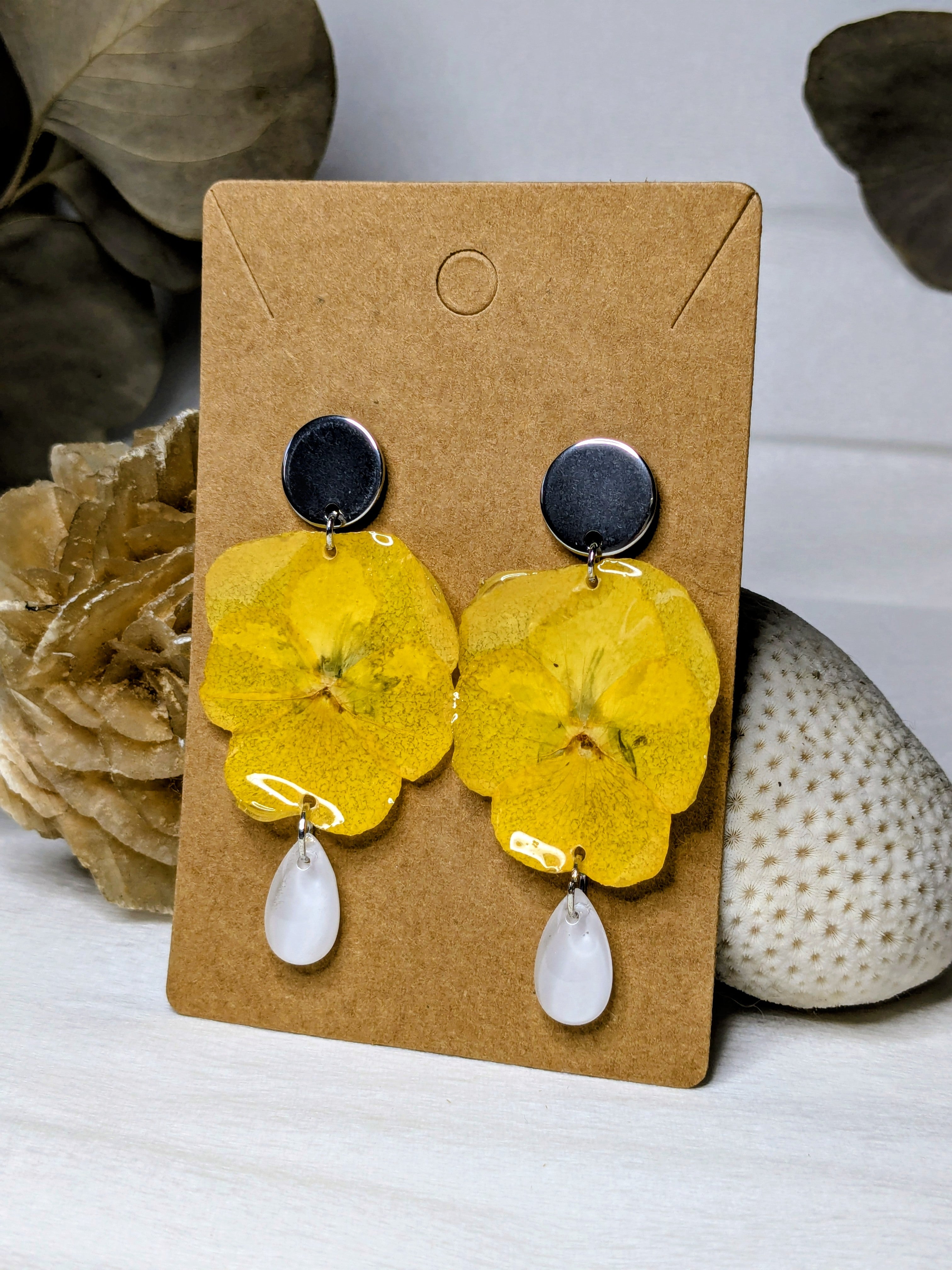 Boucles d'oreilles Demetra Pensées