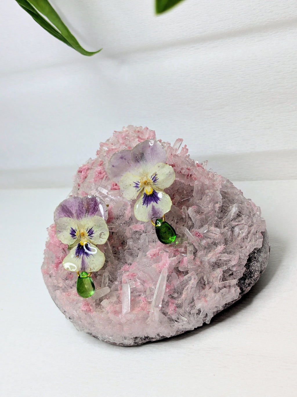 Boucles d'oreilles Pensées