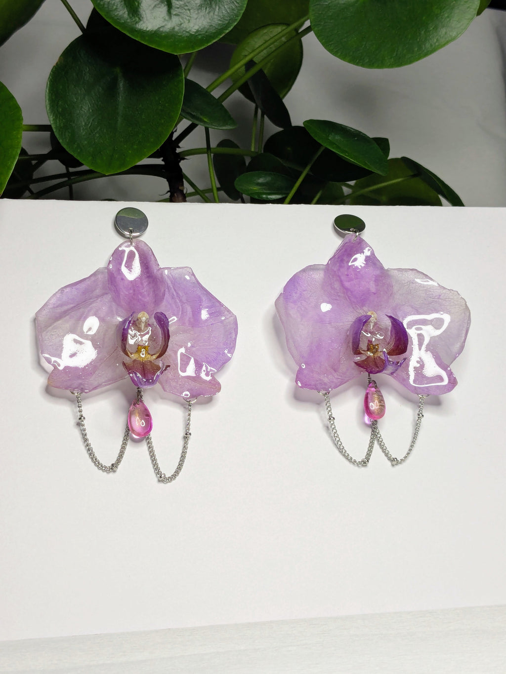 Boucles d'oreilles Orchidées