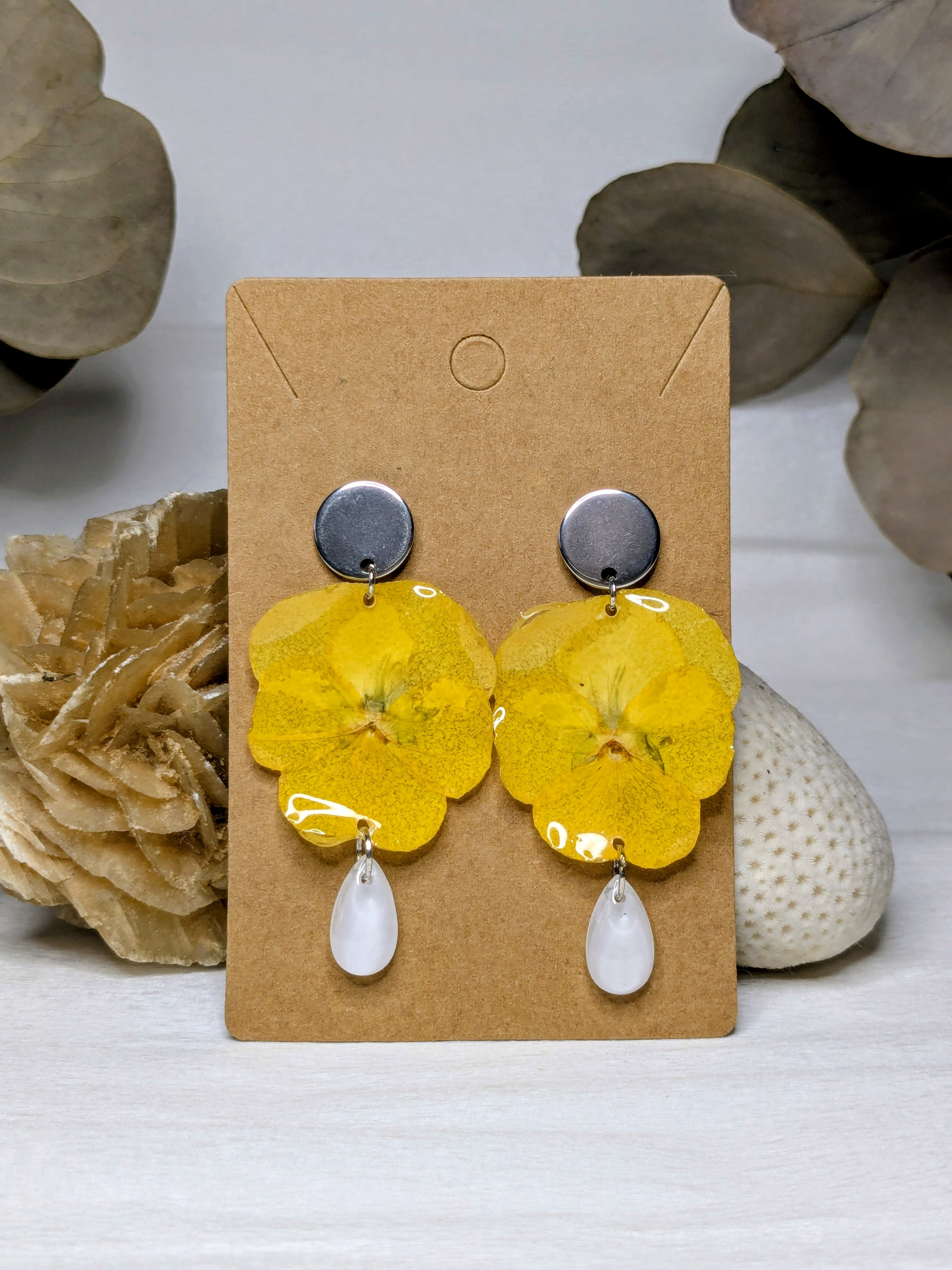 Boucles d'oreilles Demetra Pensées