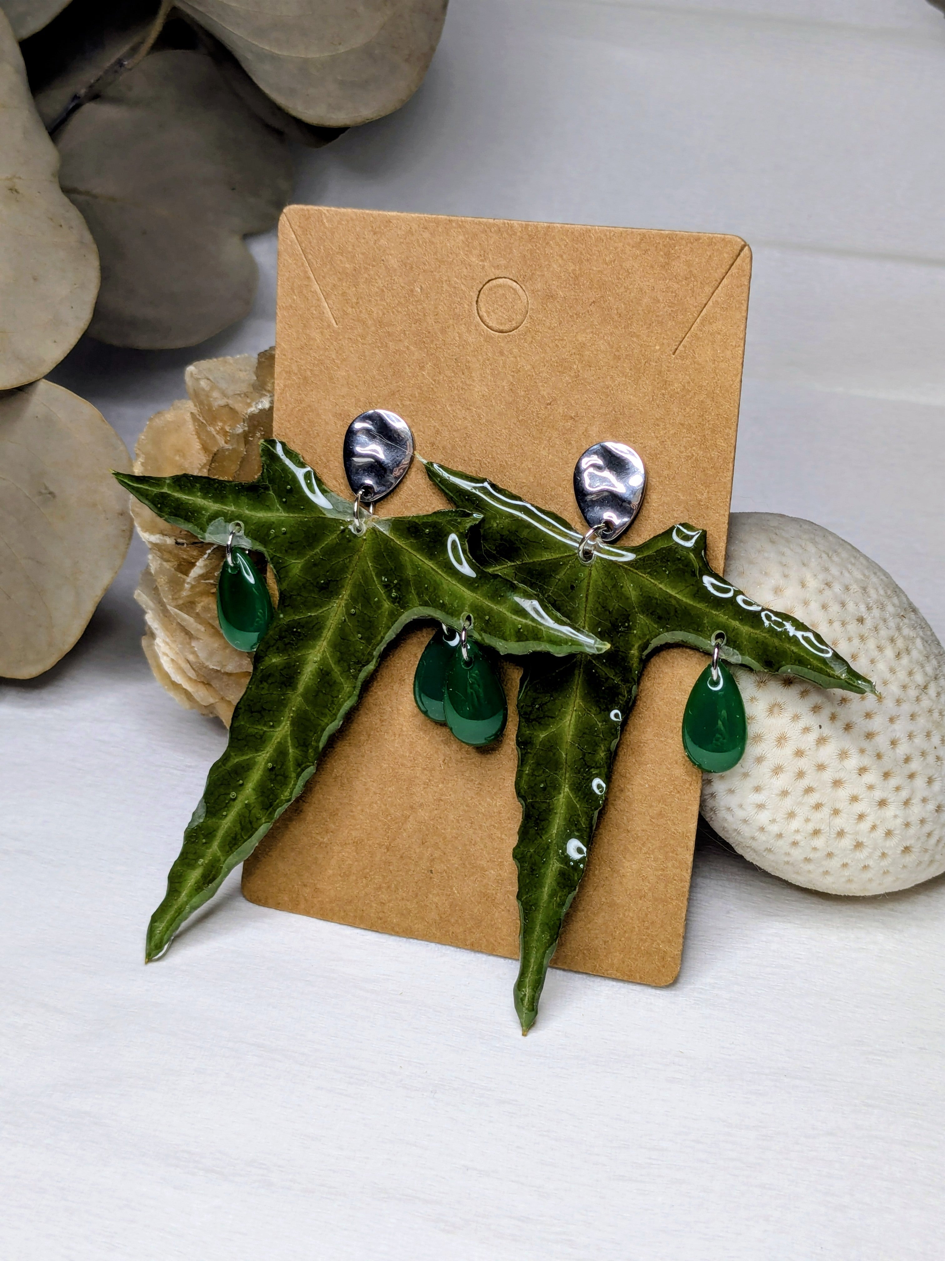 Boucles d'oreilles Lierre