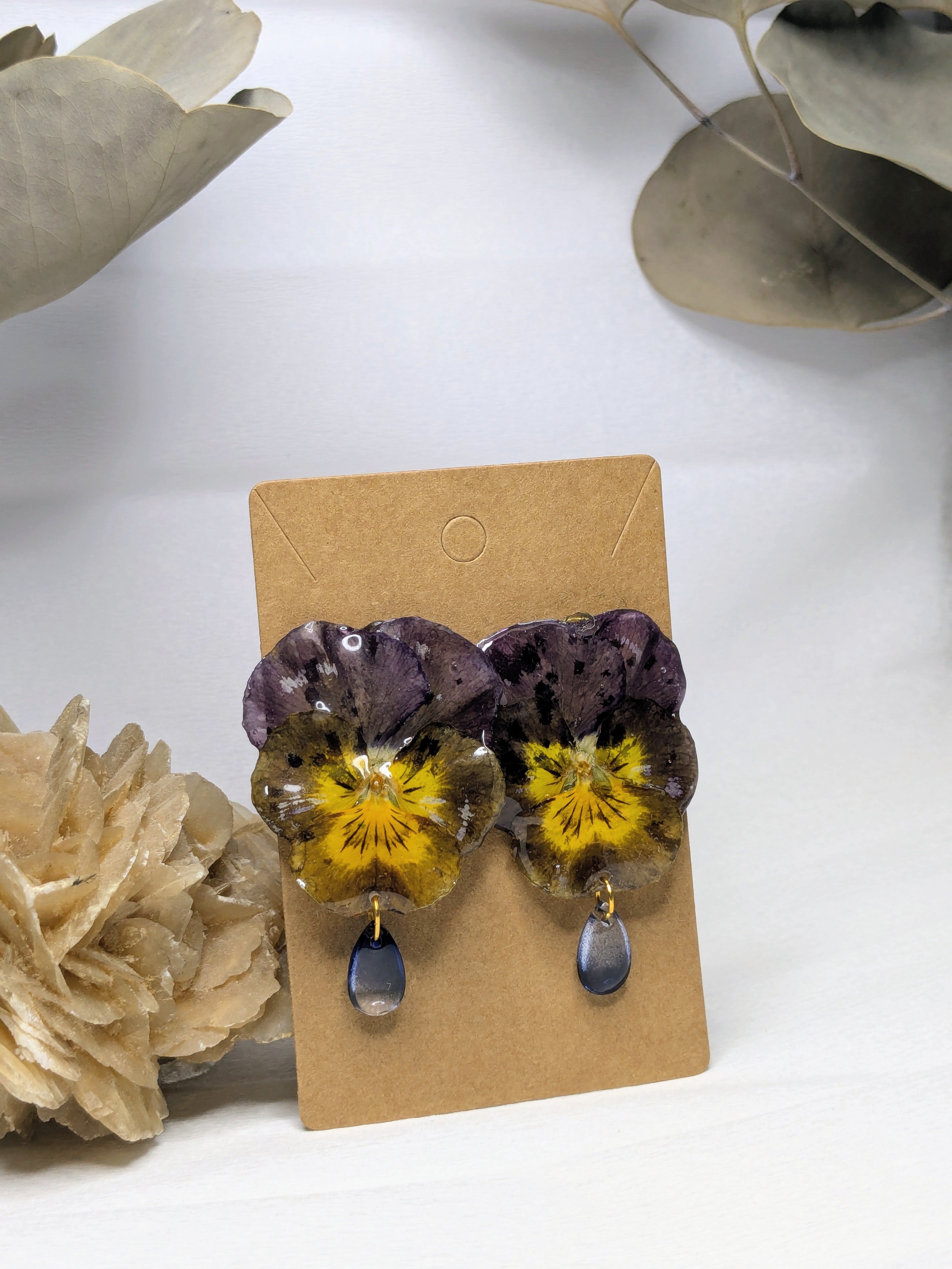 Boucles d'oreilles Elvira Pensées
