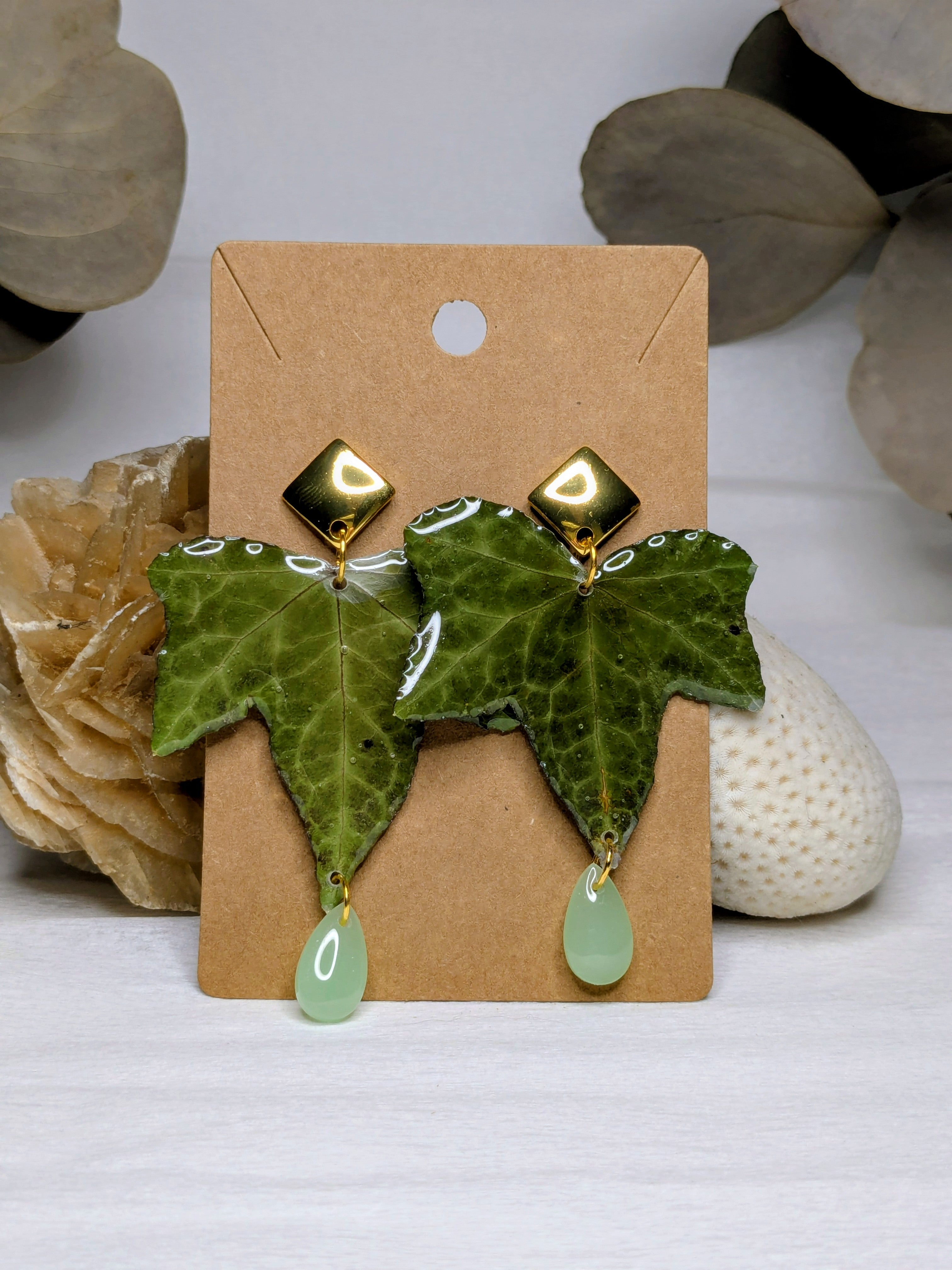 Boucles d'oreilles Athéna Lierre
