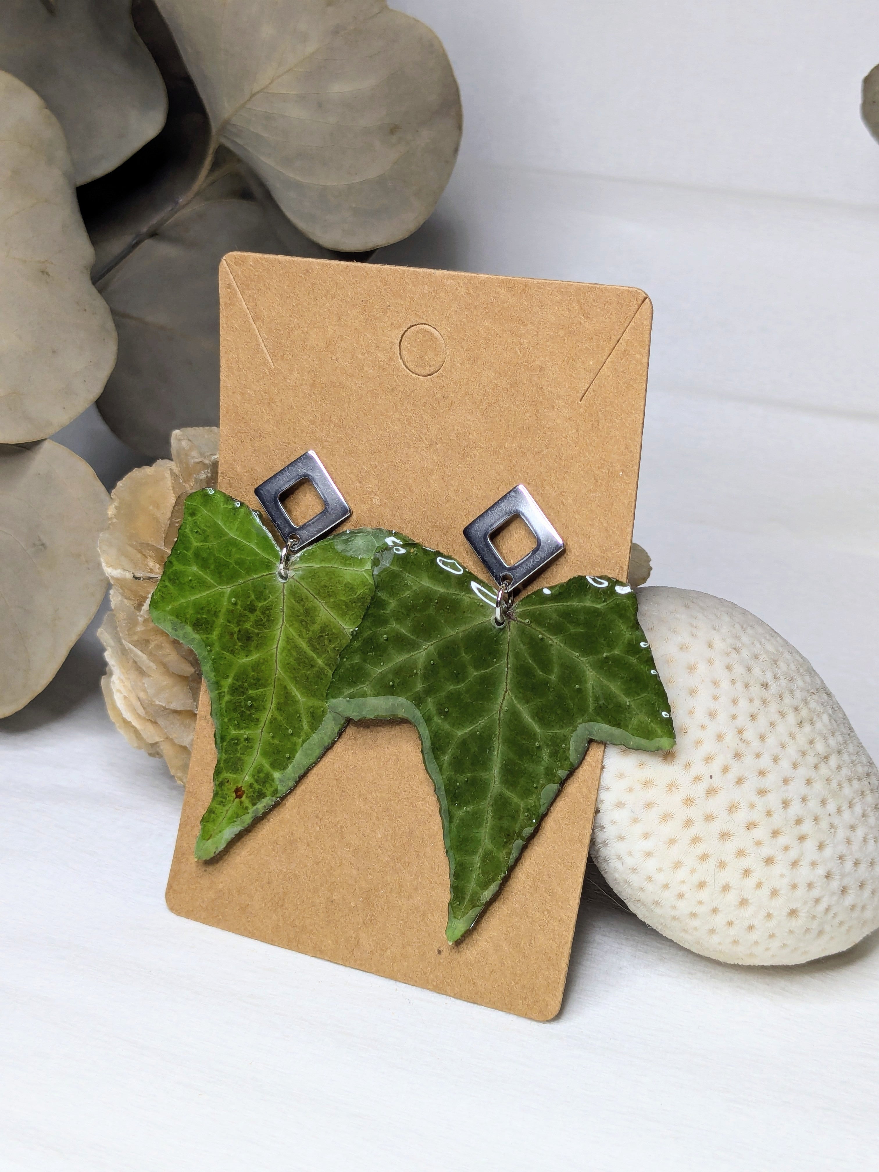 Boucles d'oreilles Lierre