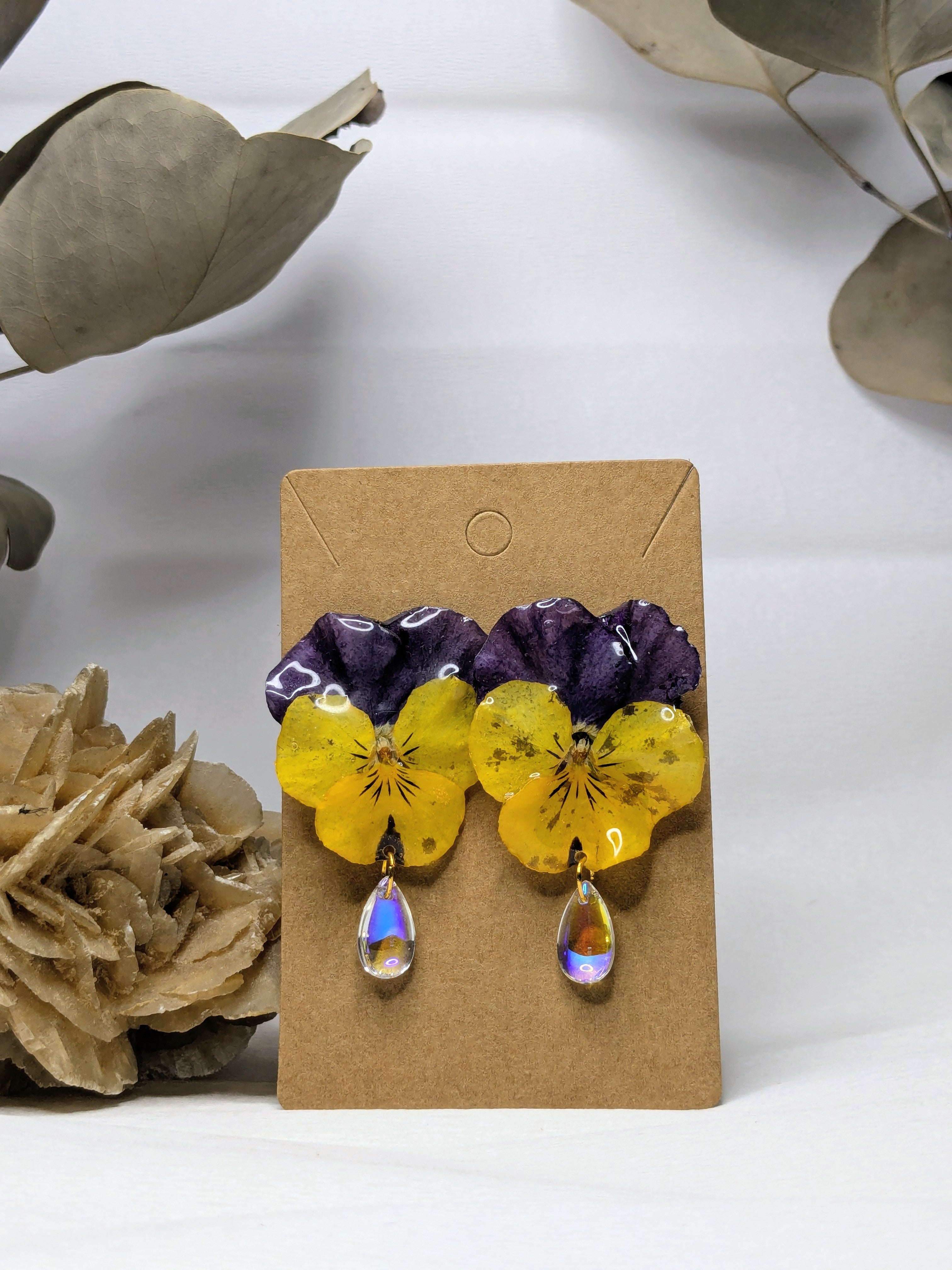 Boucles d'oreilles Elvira Pensées