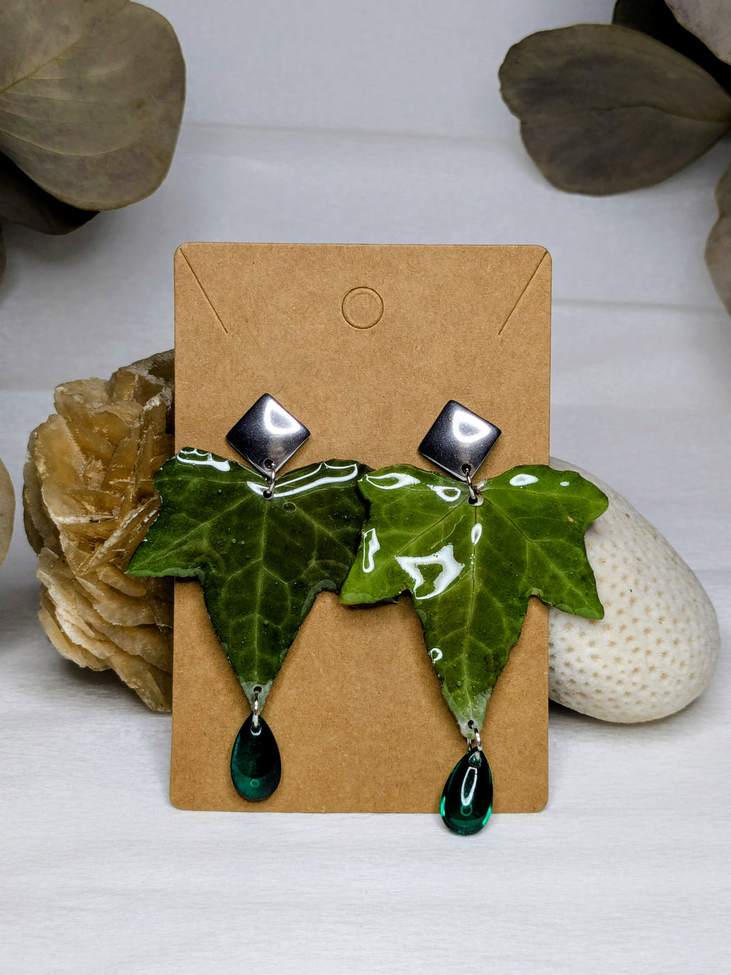Boucles d'oreilles Athéna Lierre
