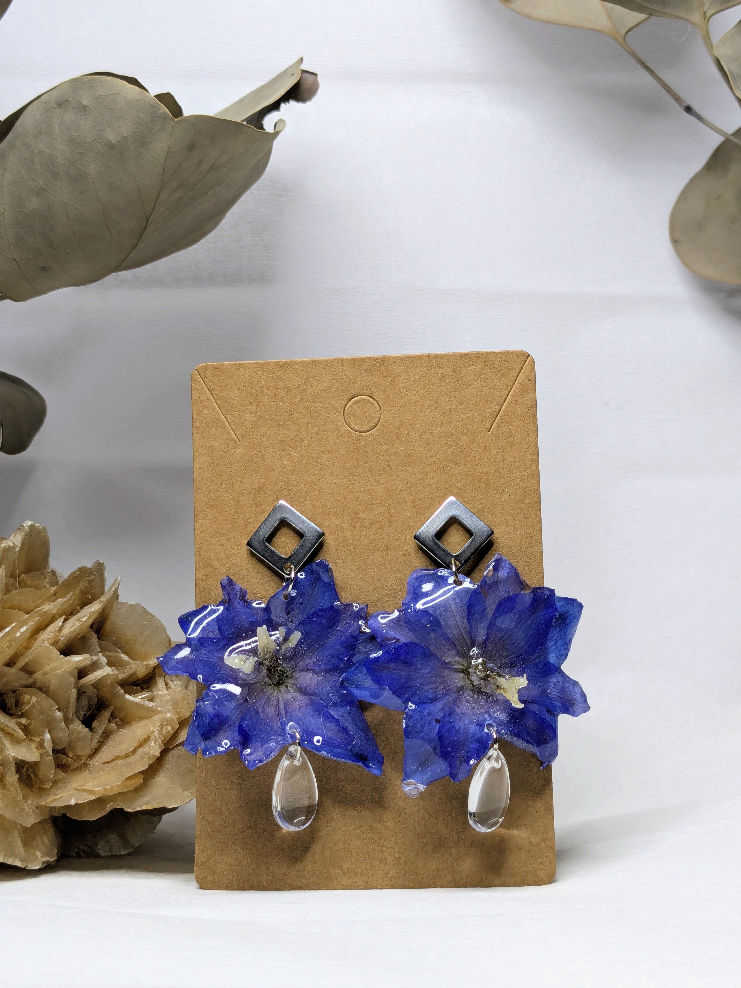 Boucles d'oreilles Sylva Delphinium