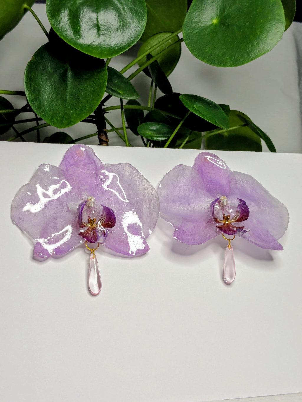Boucles d'oreilles Orchidées