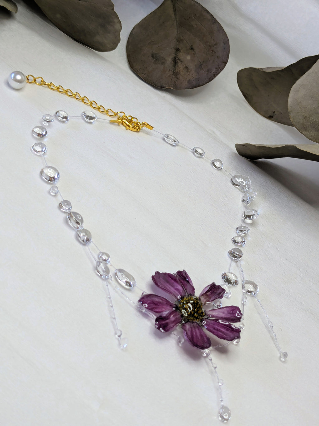 Collier Cosmos pluie
