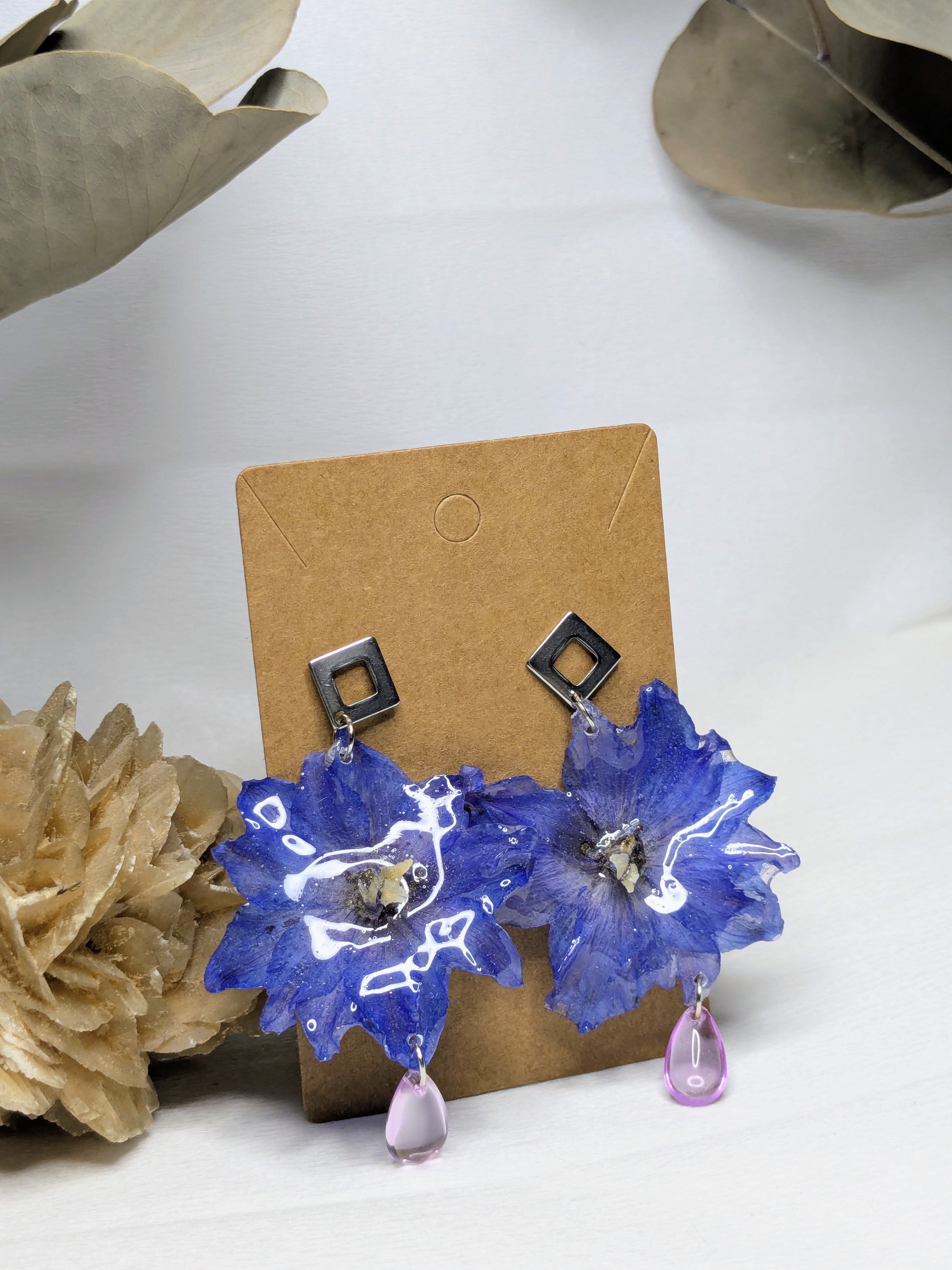 Boucles d'oreilles Sylva Delphinium