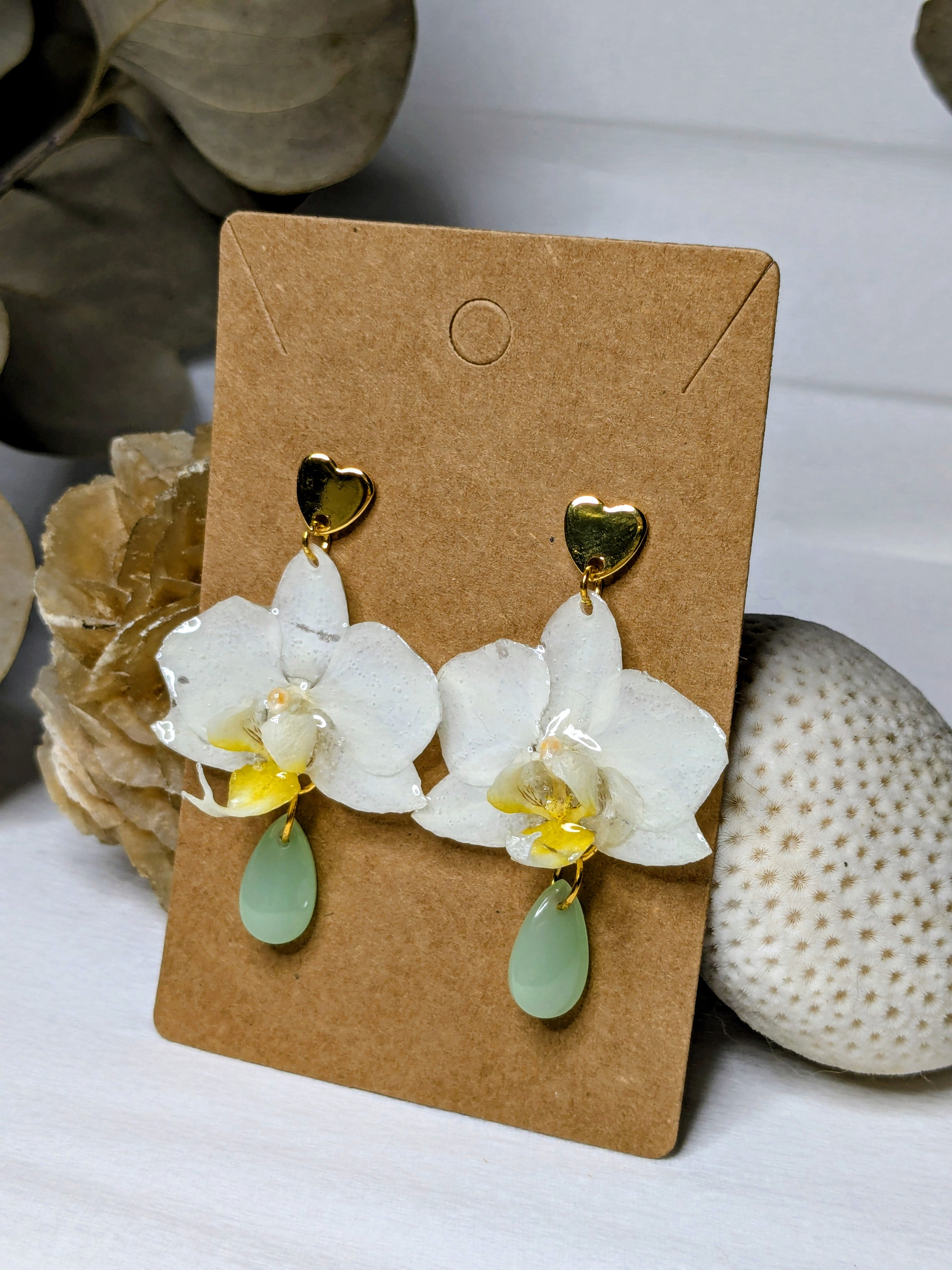 Boucles d'oreilles Freya  mini Orchidées