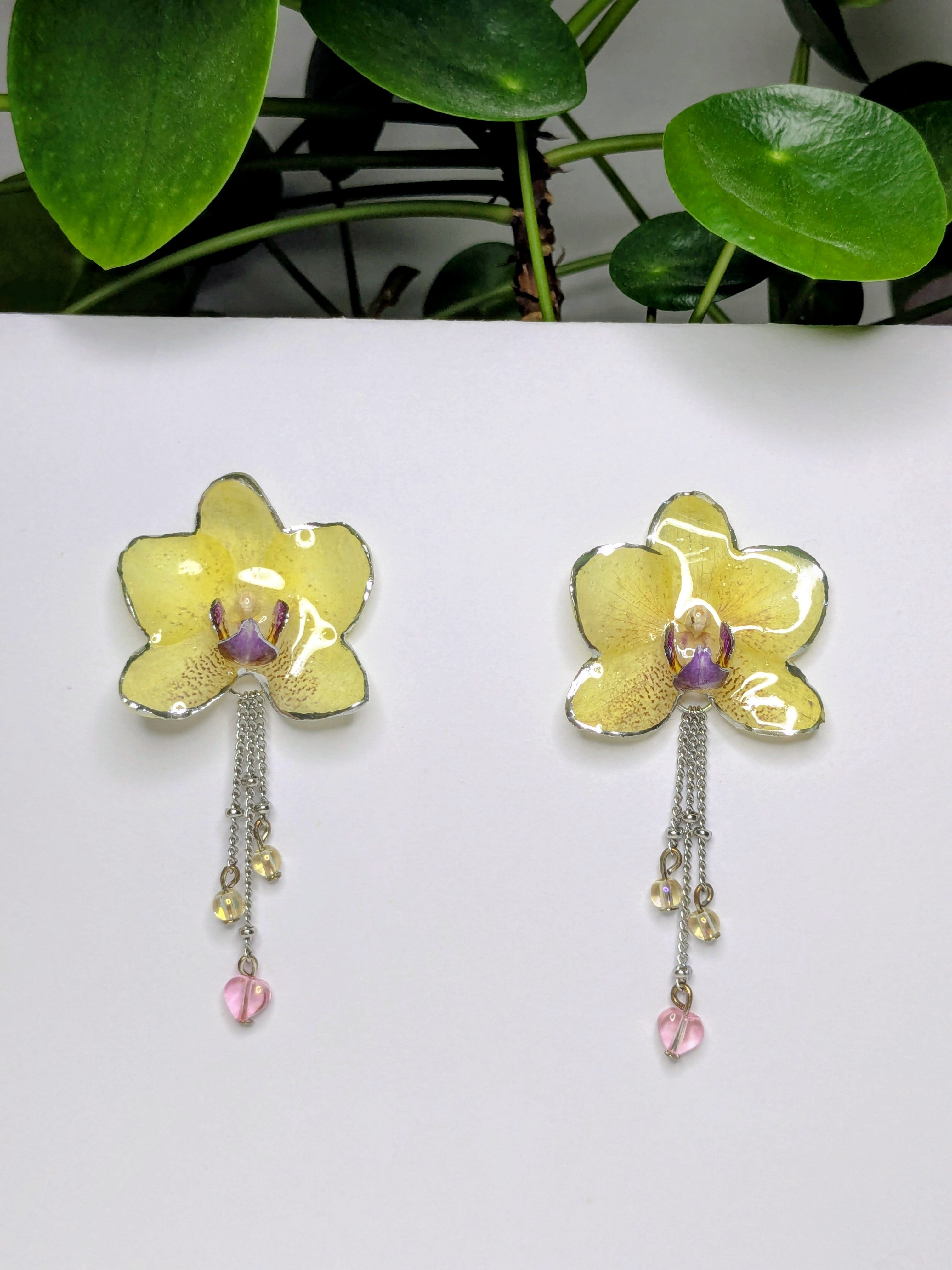Boucles d'oreilles mini Orchidées