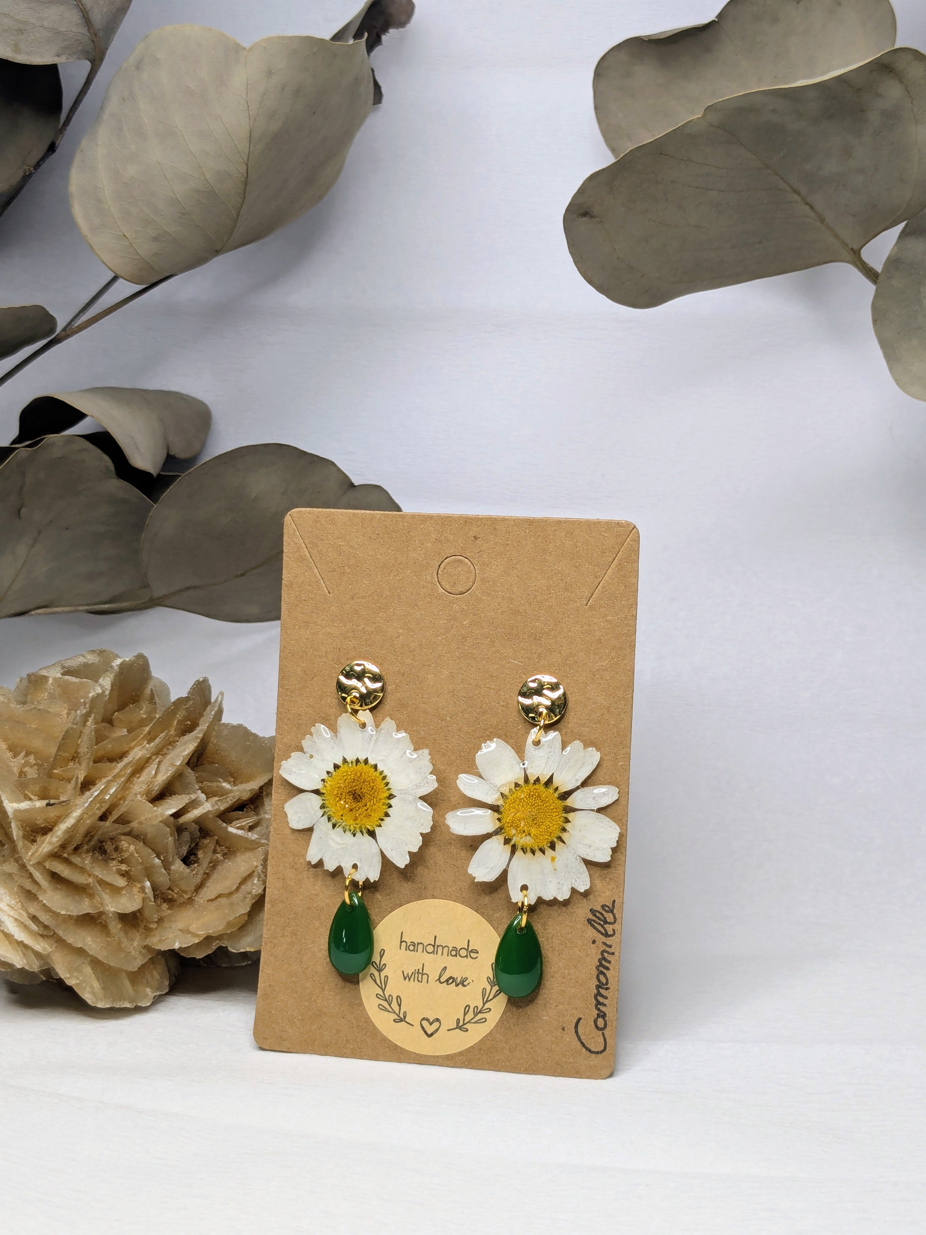 .Boucles d'oreilles Selene Camomilles
