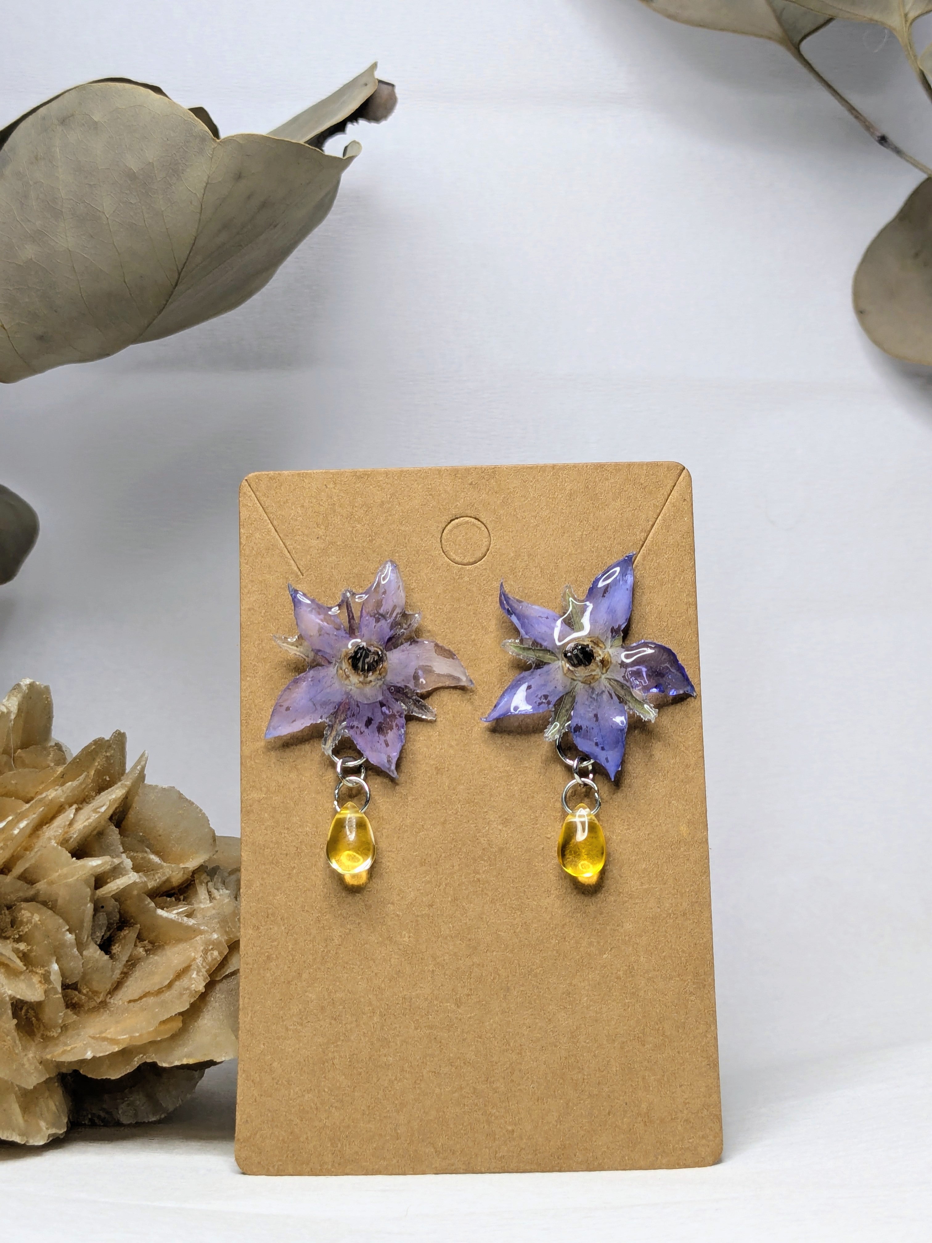 Boucles d'oreilles Bourrache