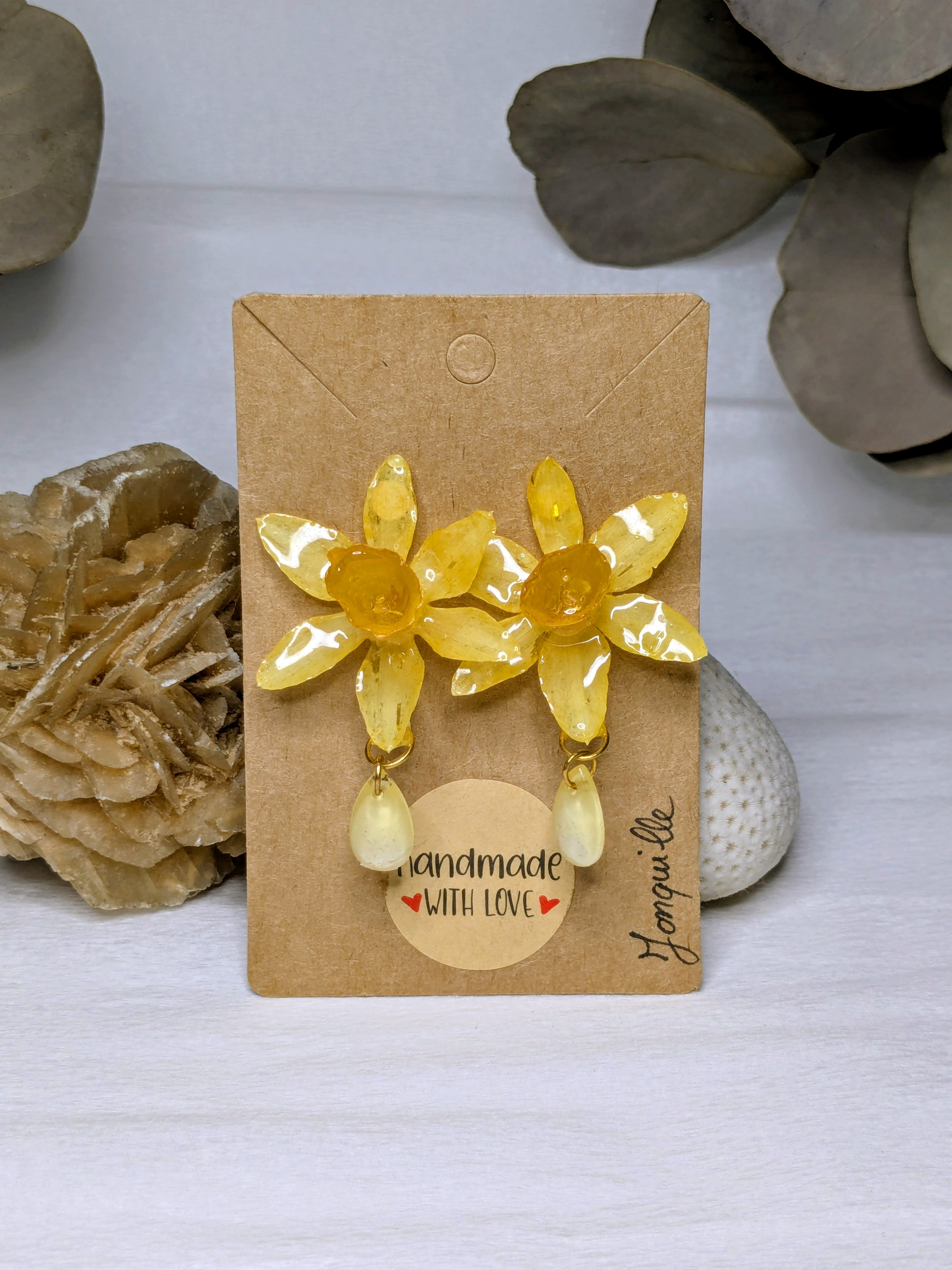 Boucles d'oreilles Elvira Jonquilles