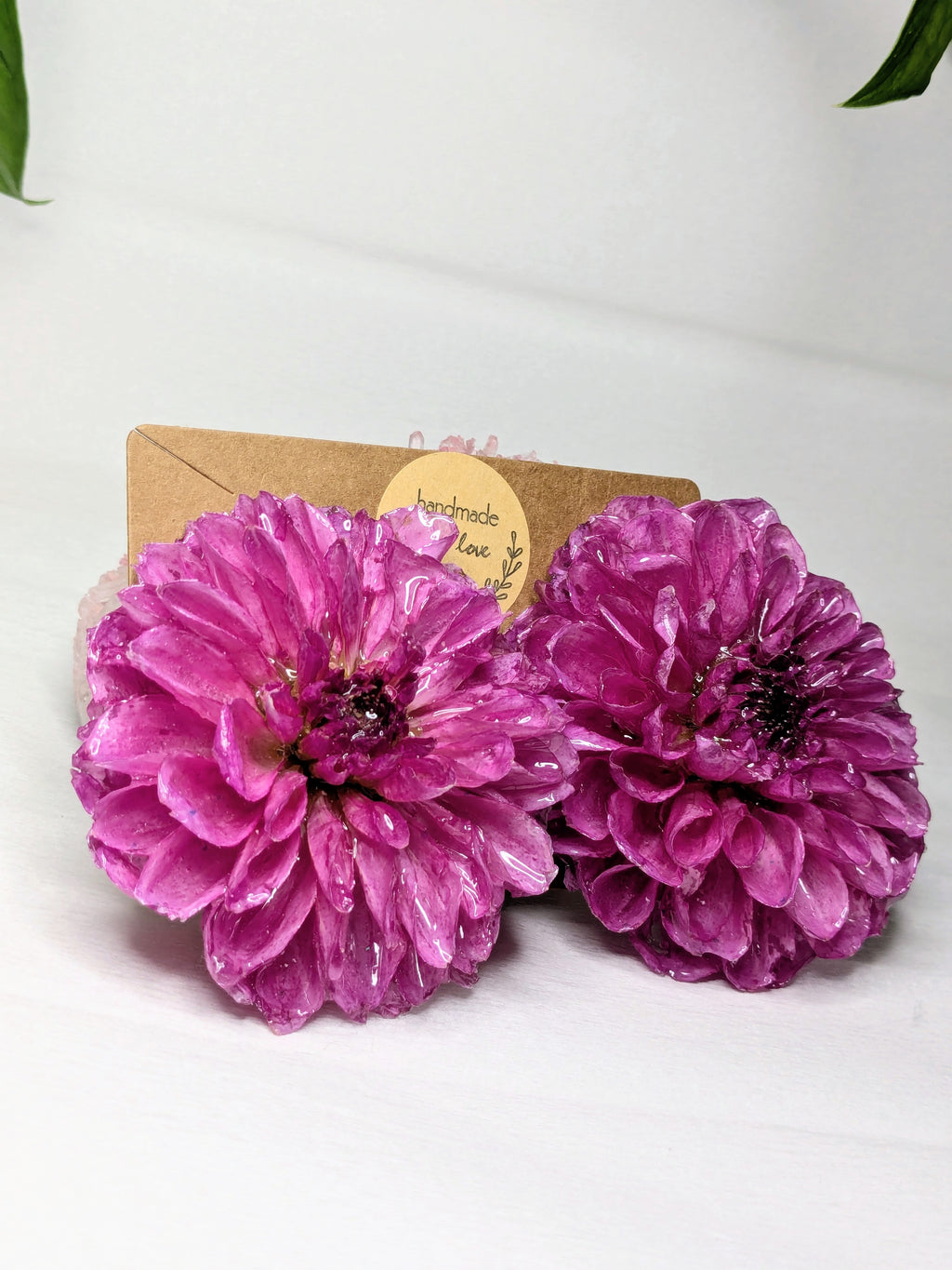 Boucles d'oreilles Bourgeon Dahlias géantes