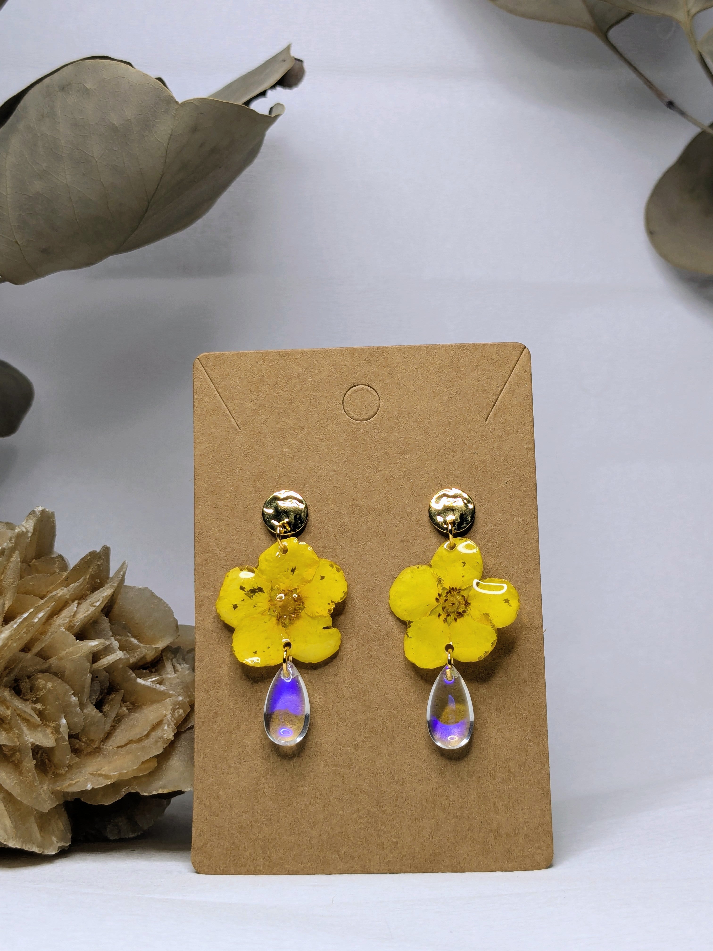 Boucles d'oreilles Selene Potentilles