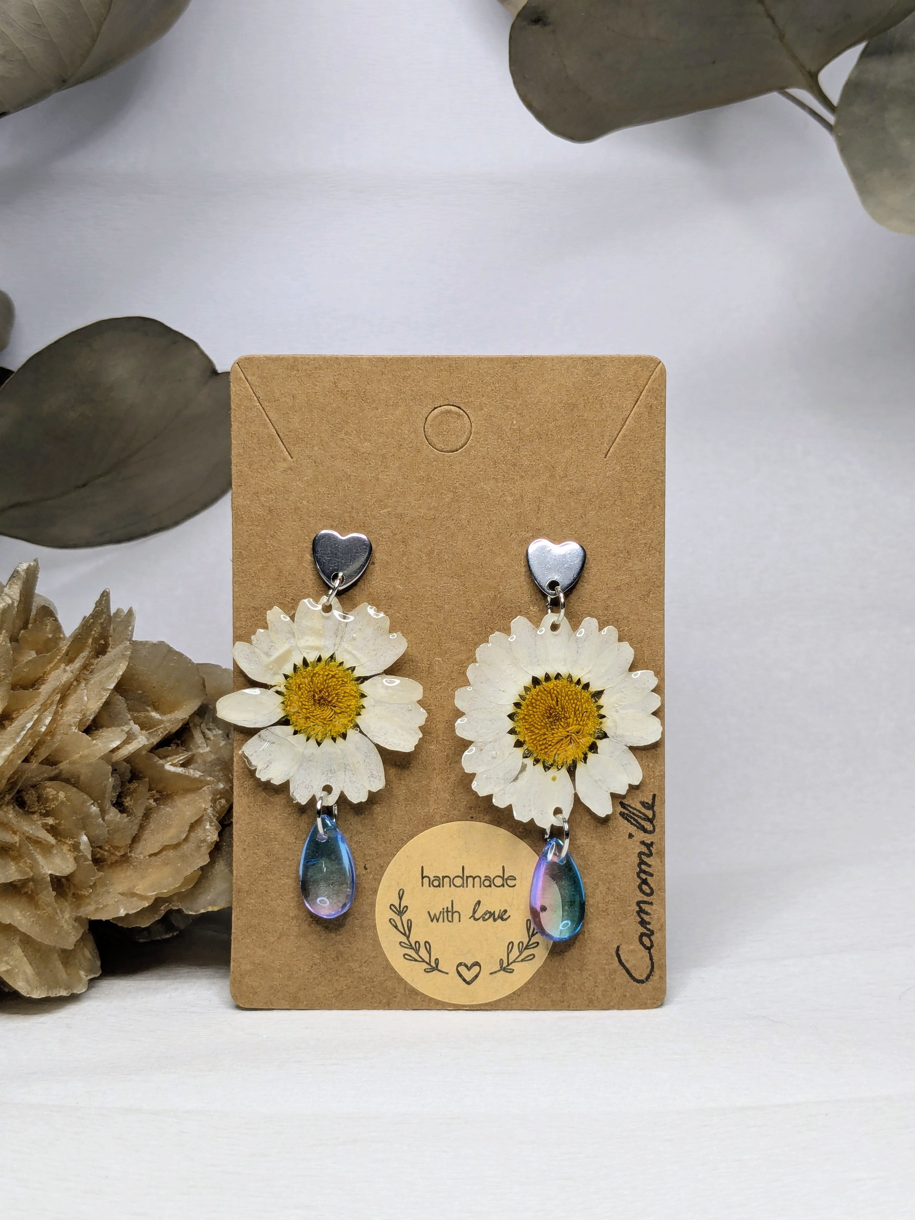 Boucles d'oreilles Freya Camomilles
