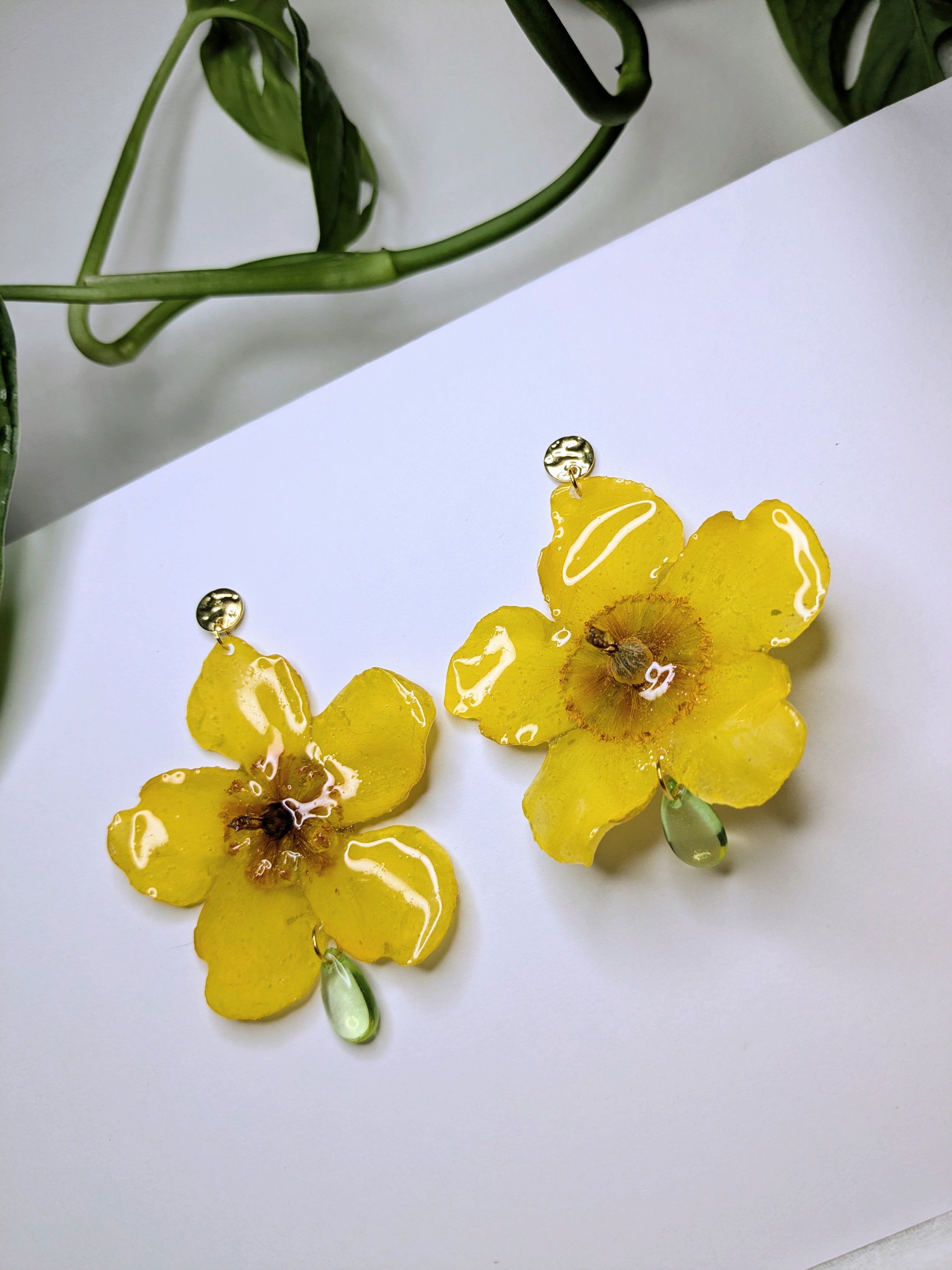 Boucles d'oreilles Selene Millepertuis géantes