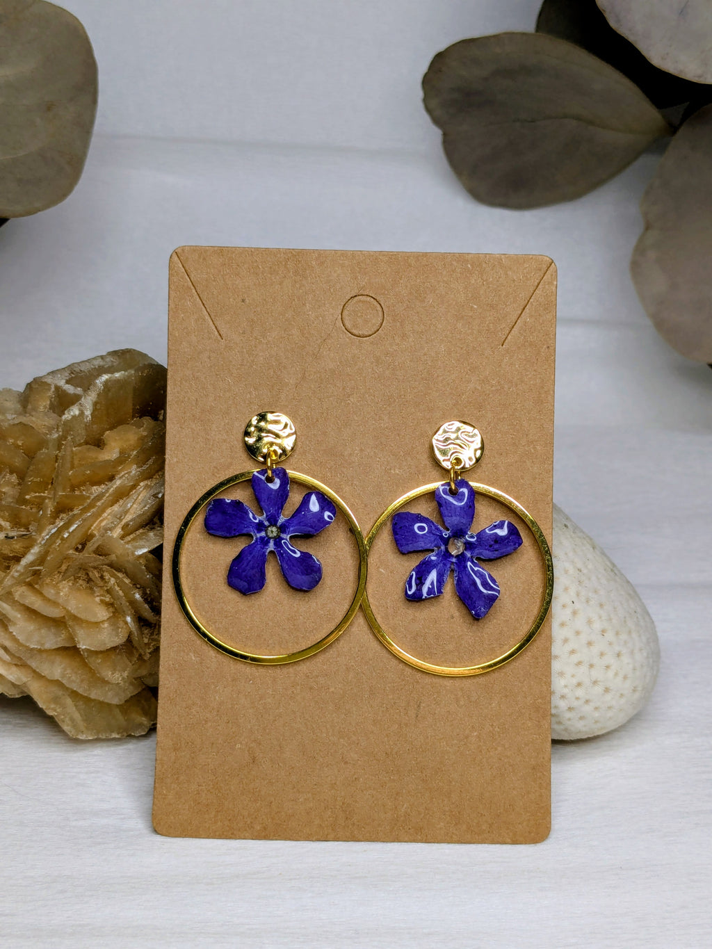 Boucles d'oreilles Pervenches