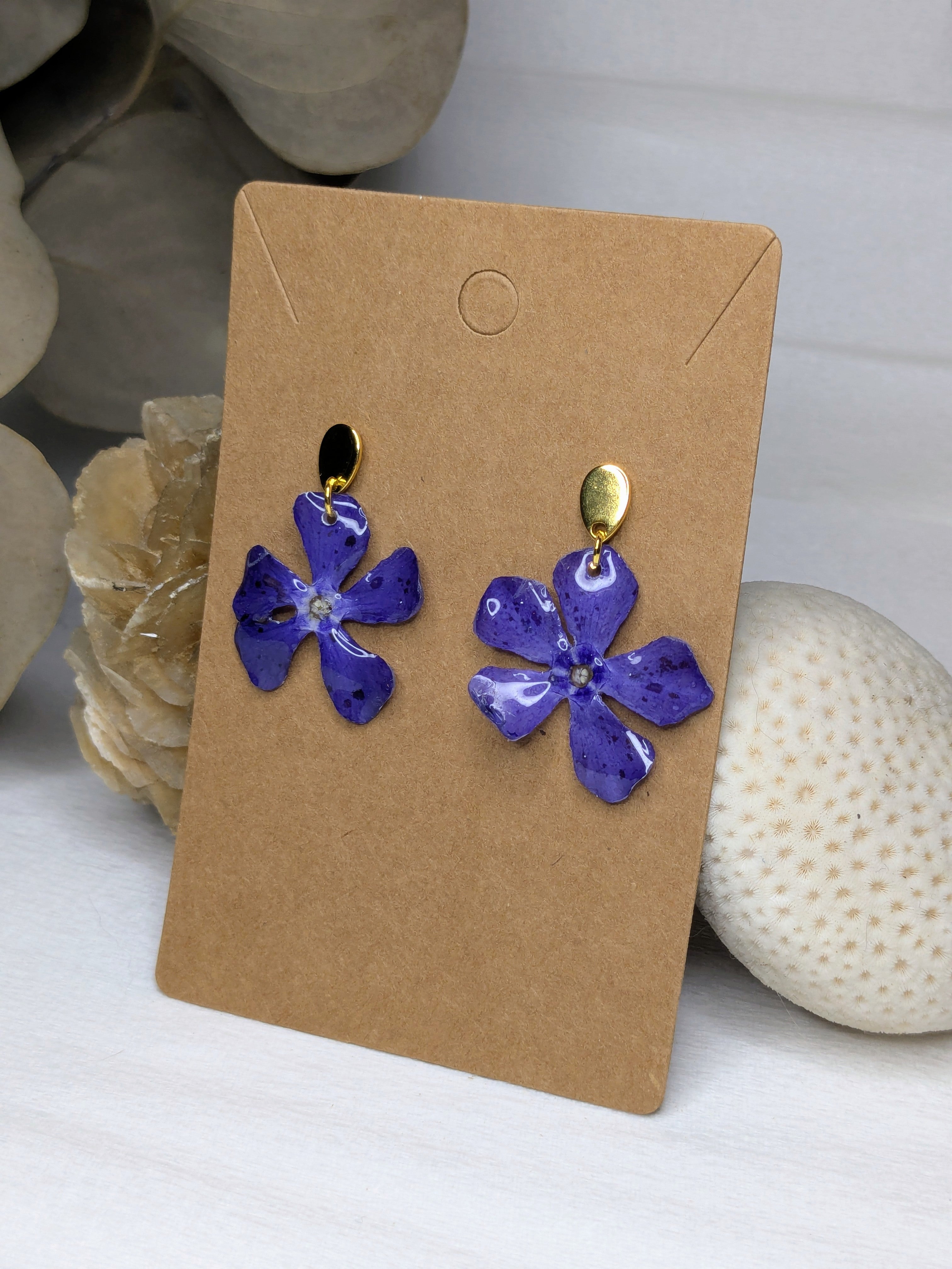 Boucles d'oreilles Pervenches