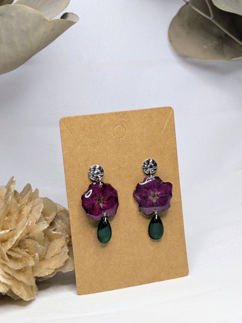 Boucles d'oreilles Selene Coquelourde
