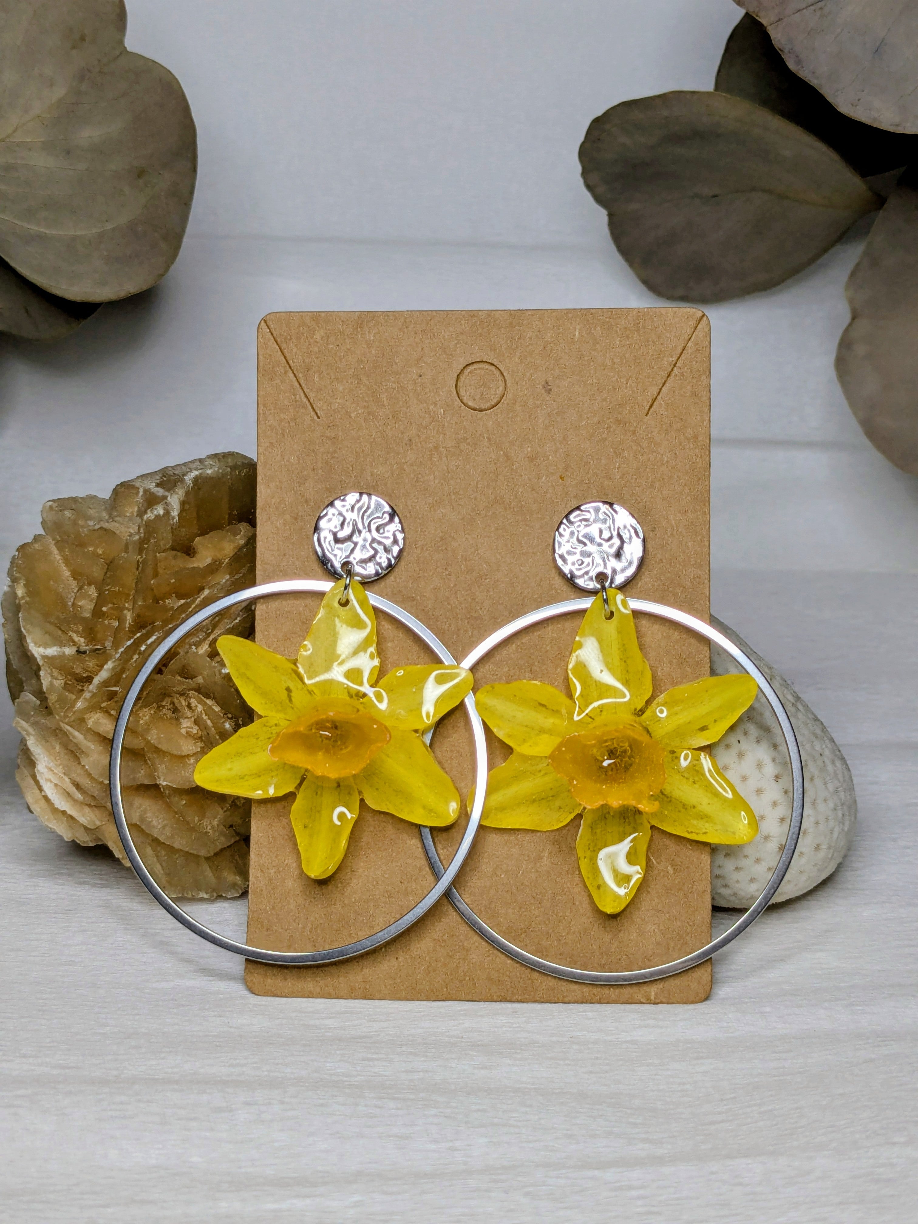 Boucles d'oreilles Lunelle Jonquilles