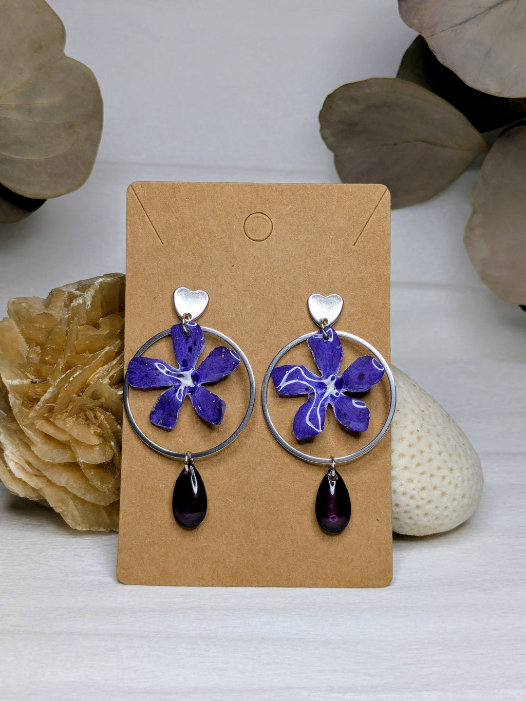 Boucles d'oreilles Pervenches