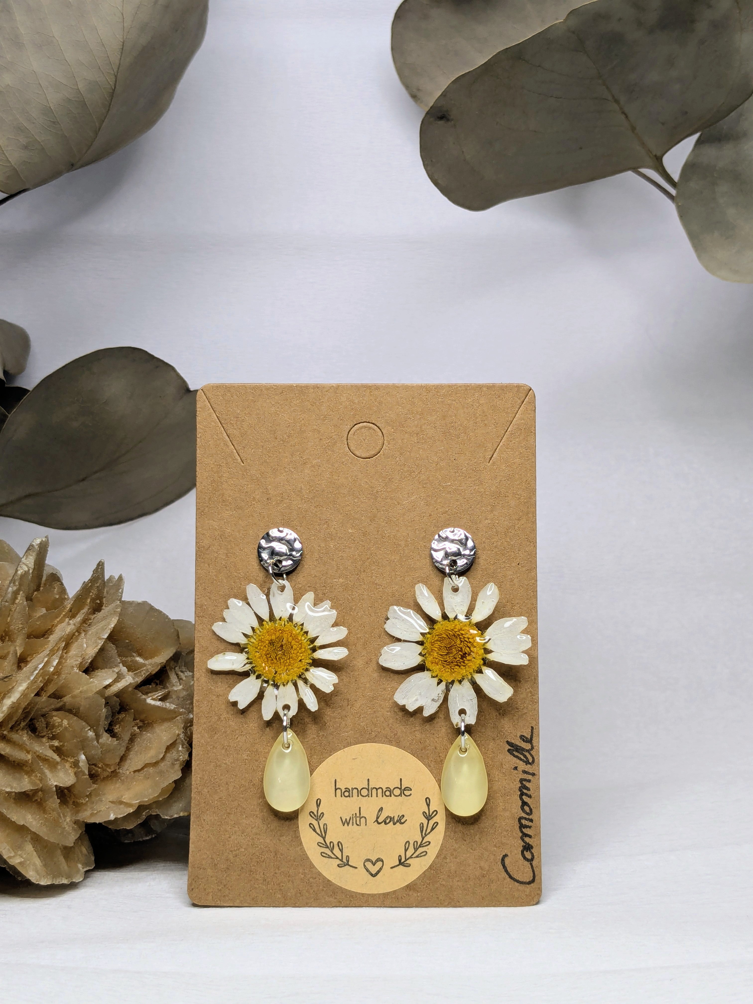 Boucles d'oreilles Selene Camomilles