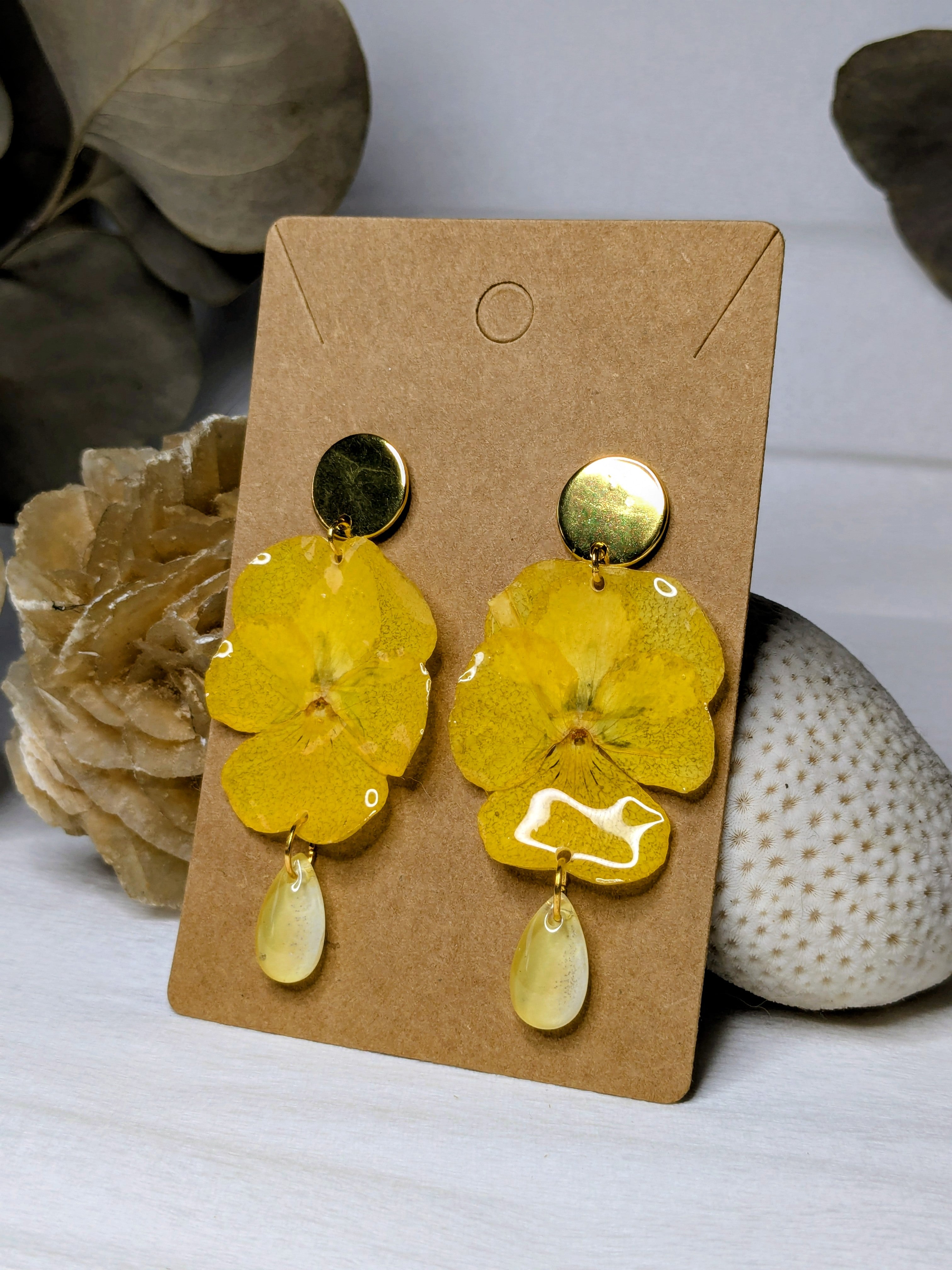 Boucles d'oreilles Demetra Pensées