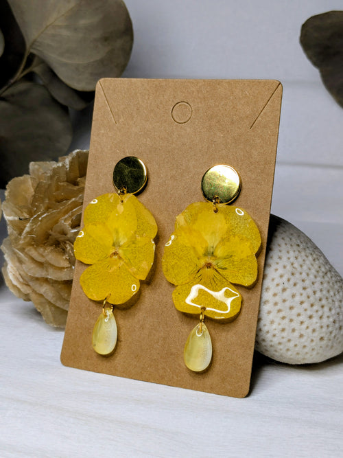 Boucles d'oreilles Demetra Pensées