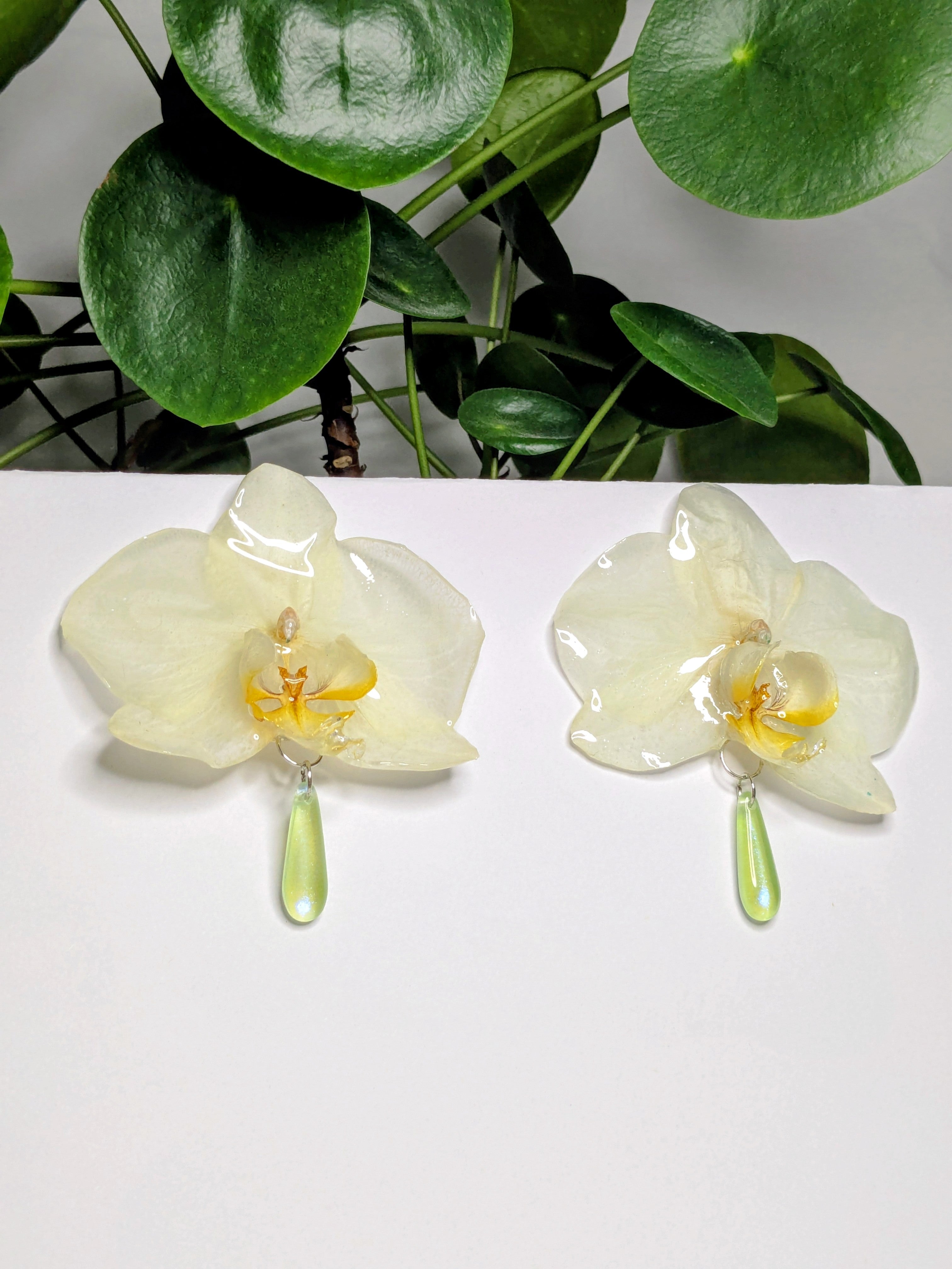Boucles d'oreilles Orchidées