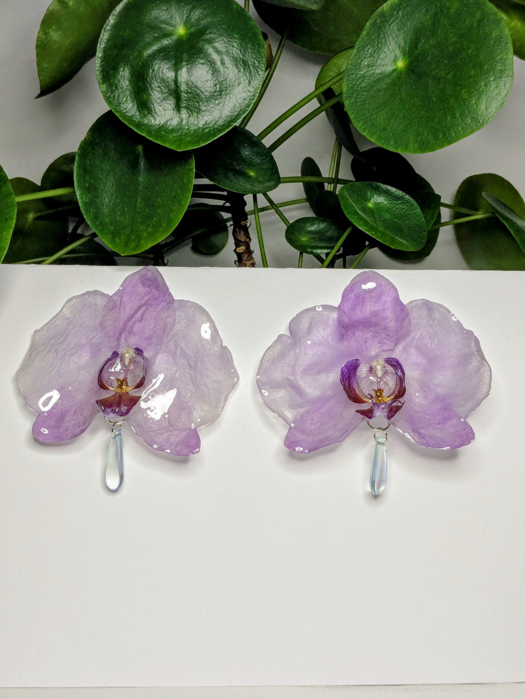 Boucles d'oreilles Orchidées