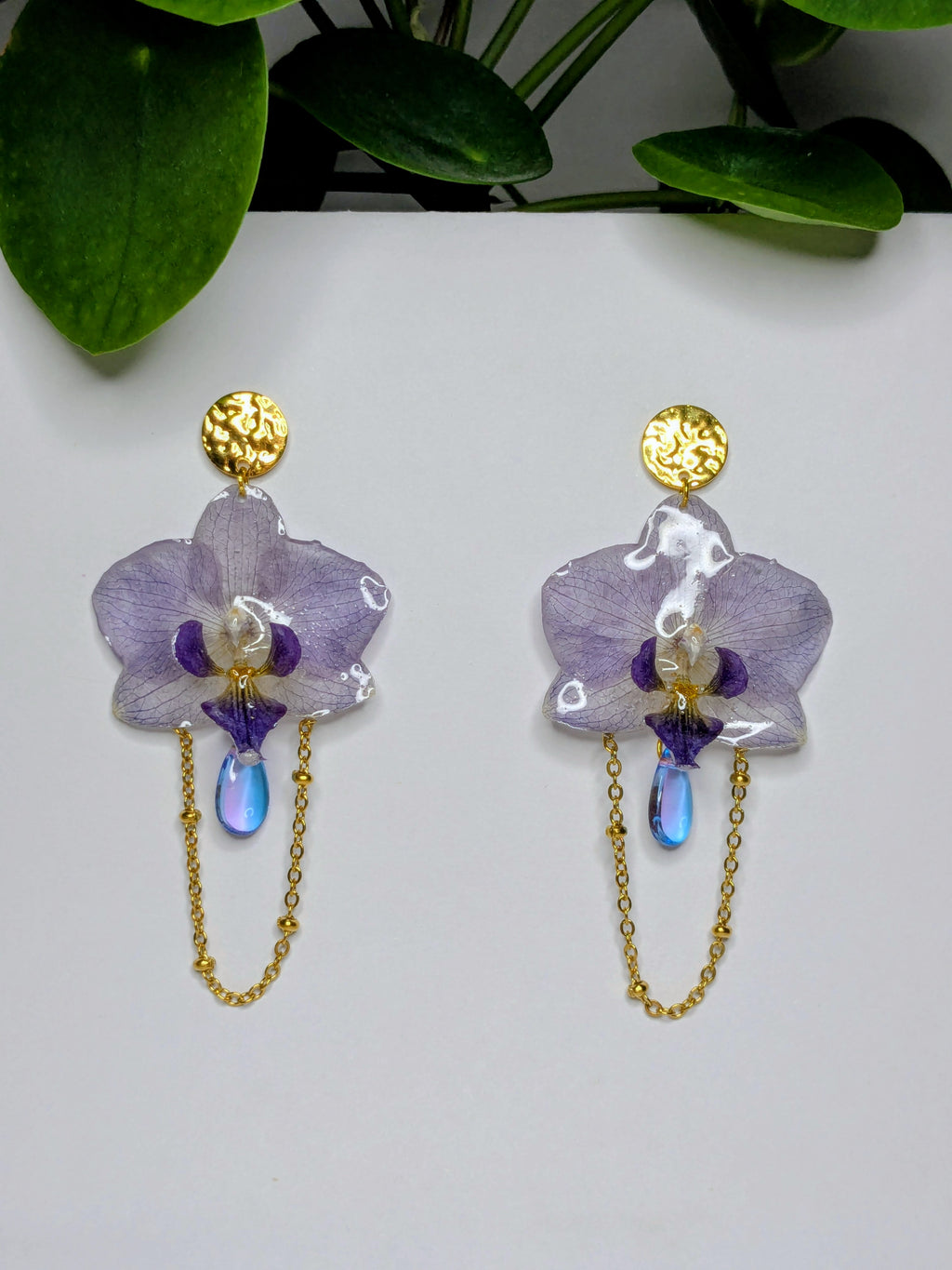 Boucles d'oreilles mini Orchidées