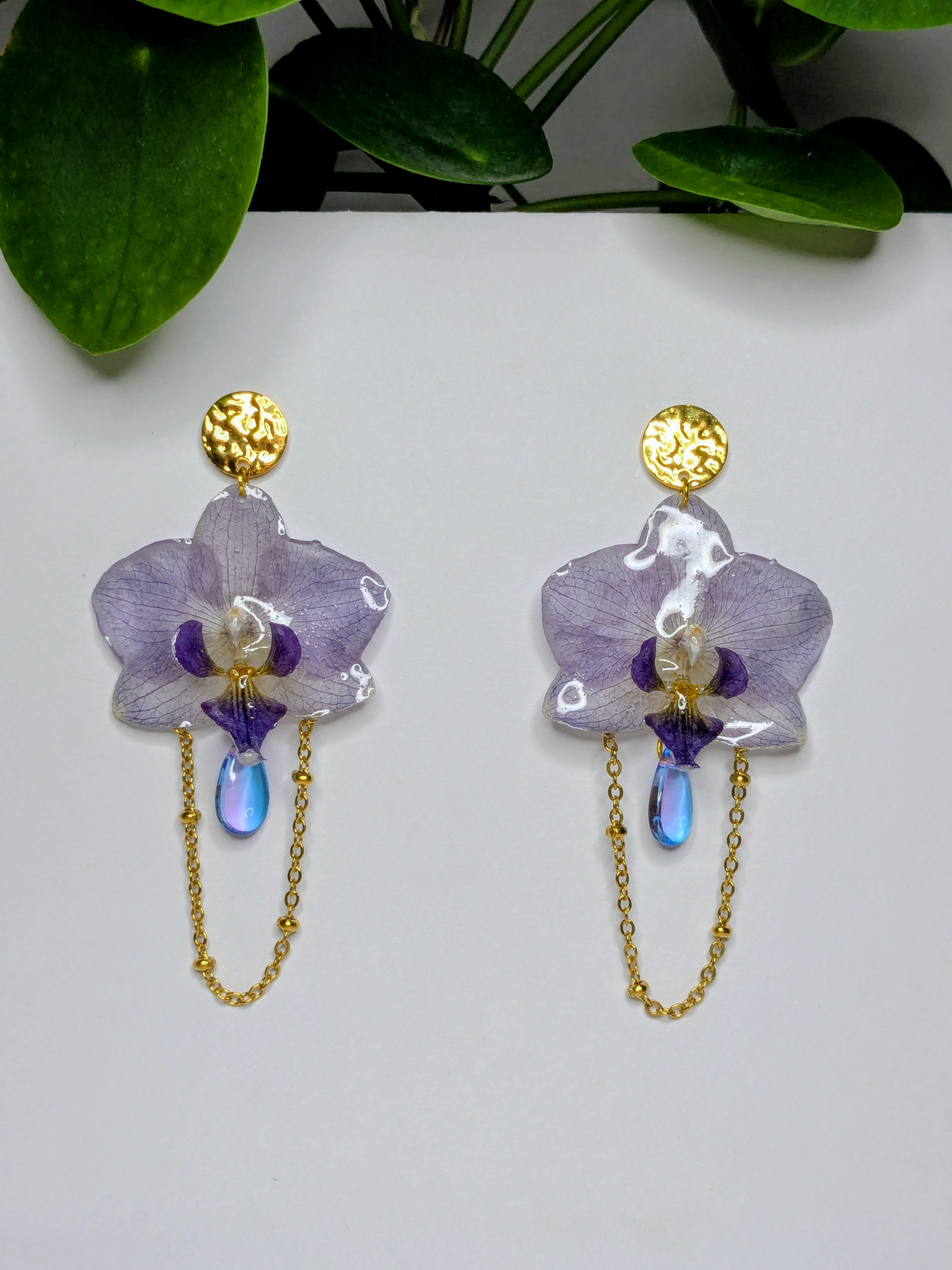 Boucles d'oreilles mini Orchidées