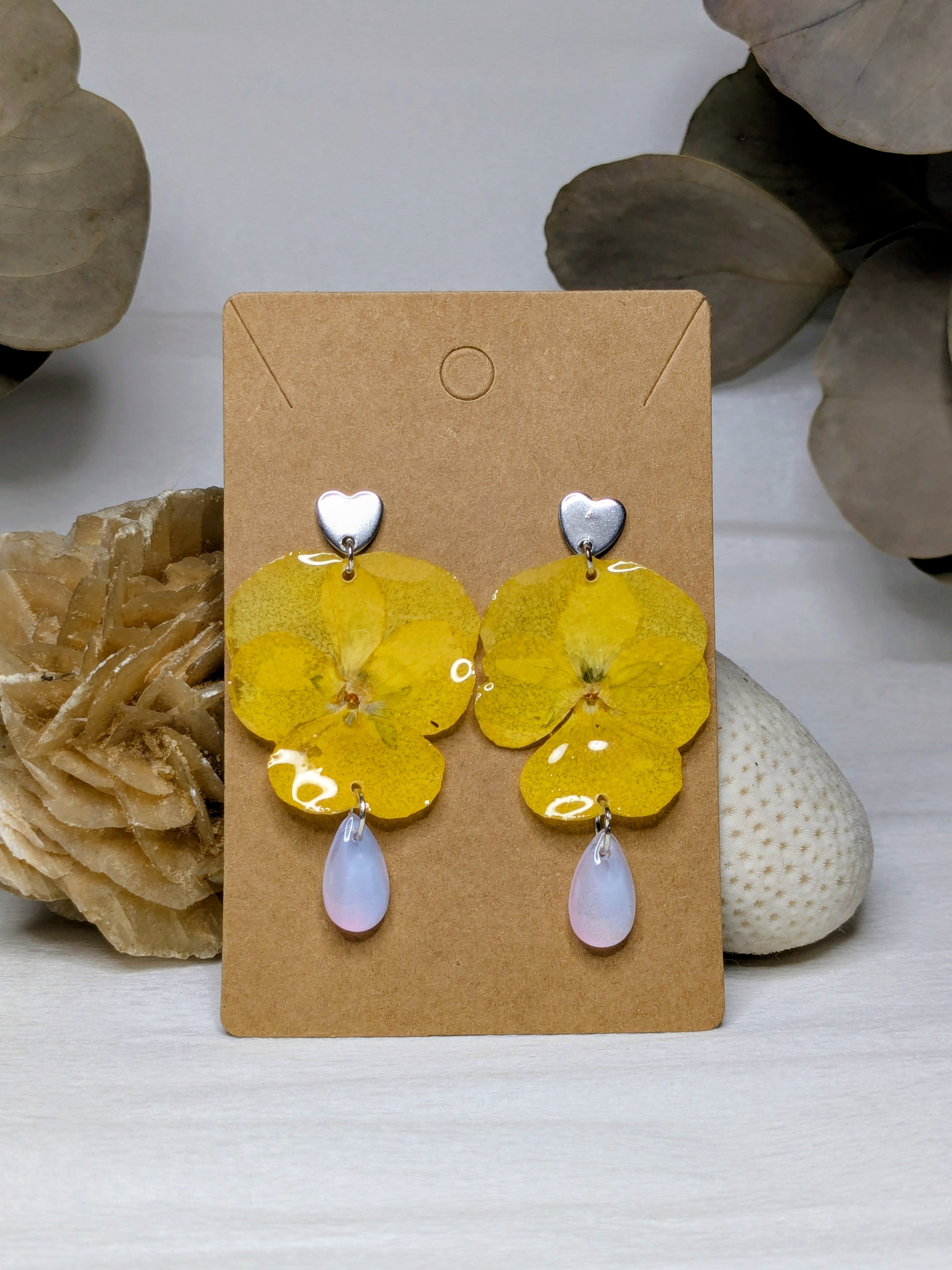 Boucles d'oreilles Freya Pensées