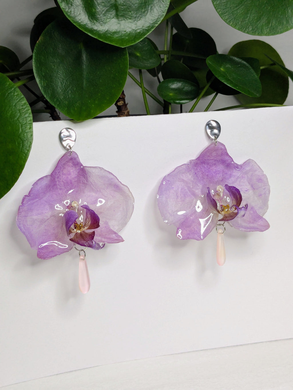 Boucles d'oreilles Orchidées
