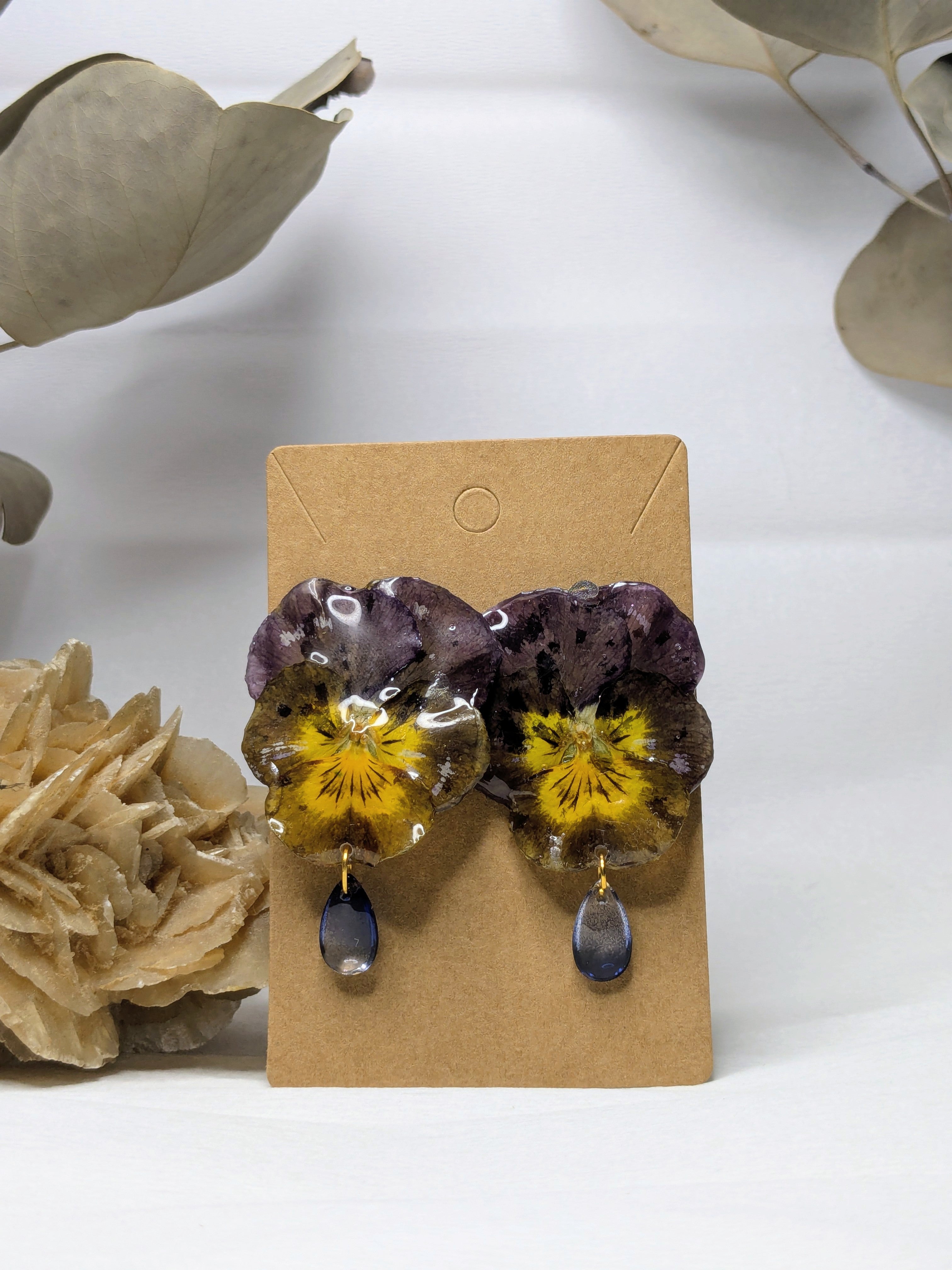 Boucles d'oreilles Elvira Pensées