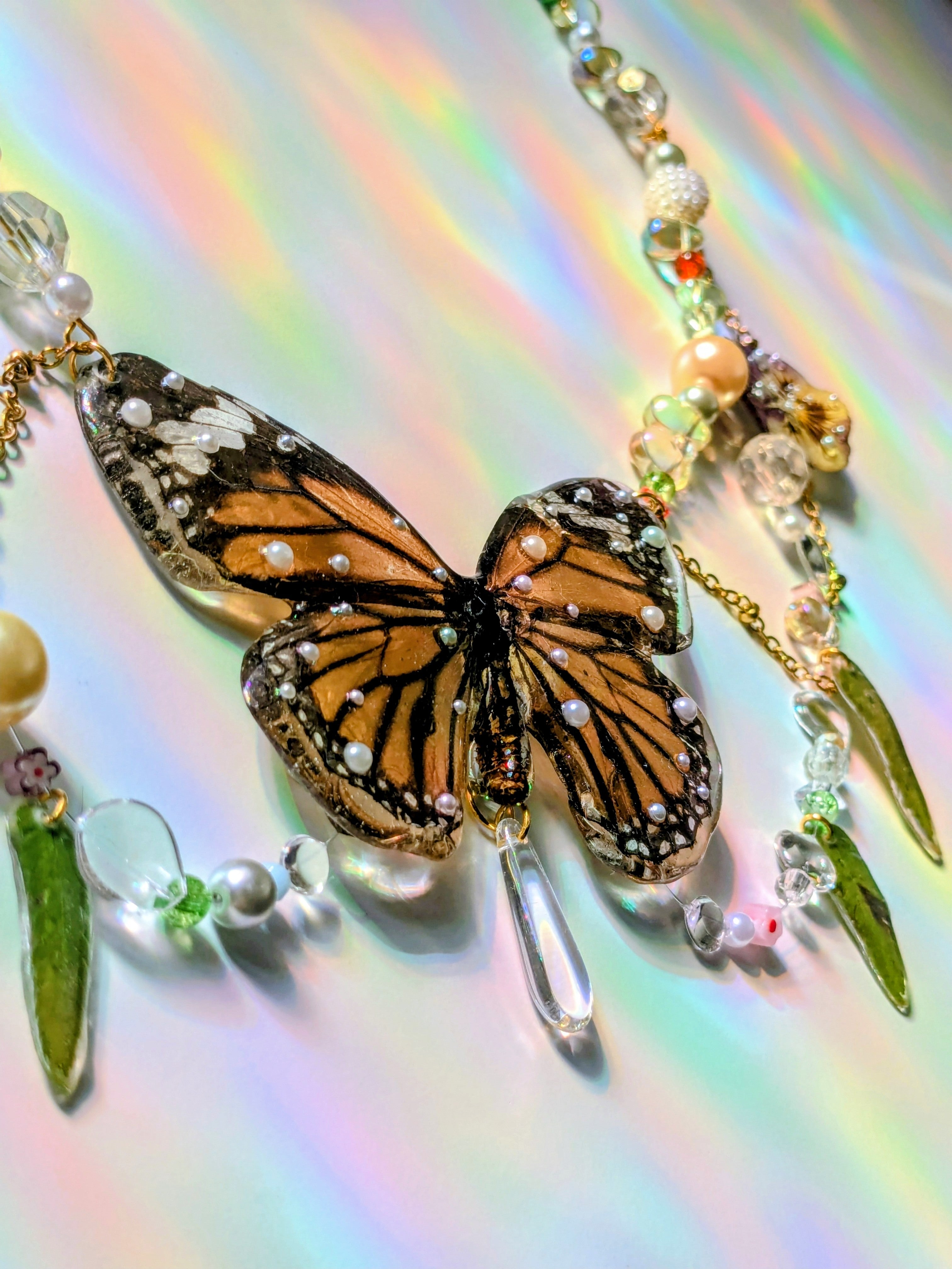 Collier Papillon Monarque