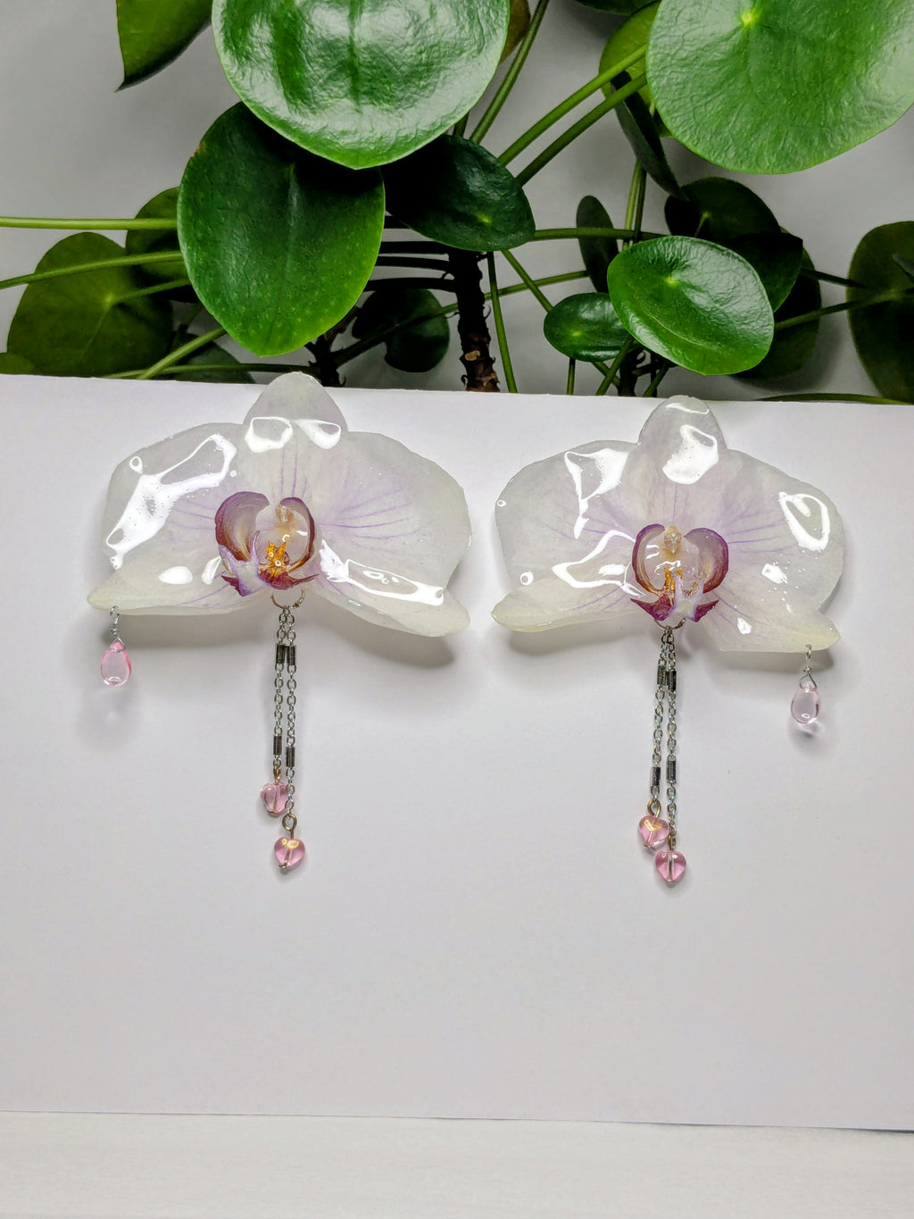 Boucles d'oreilles Orchidées