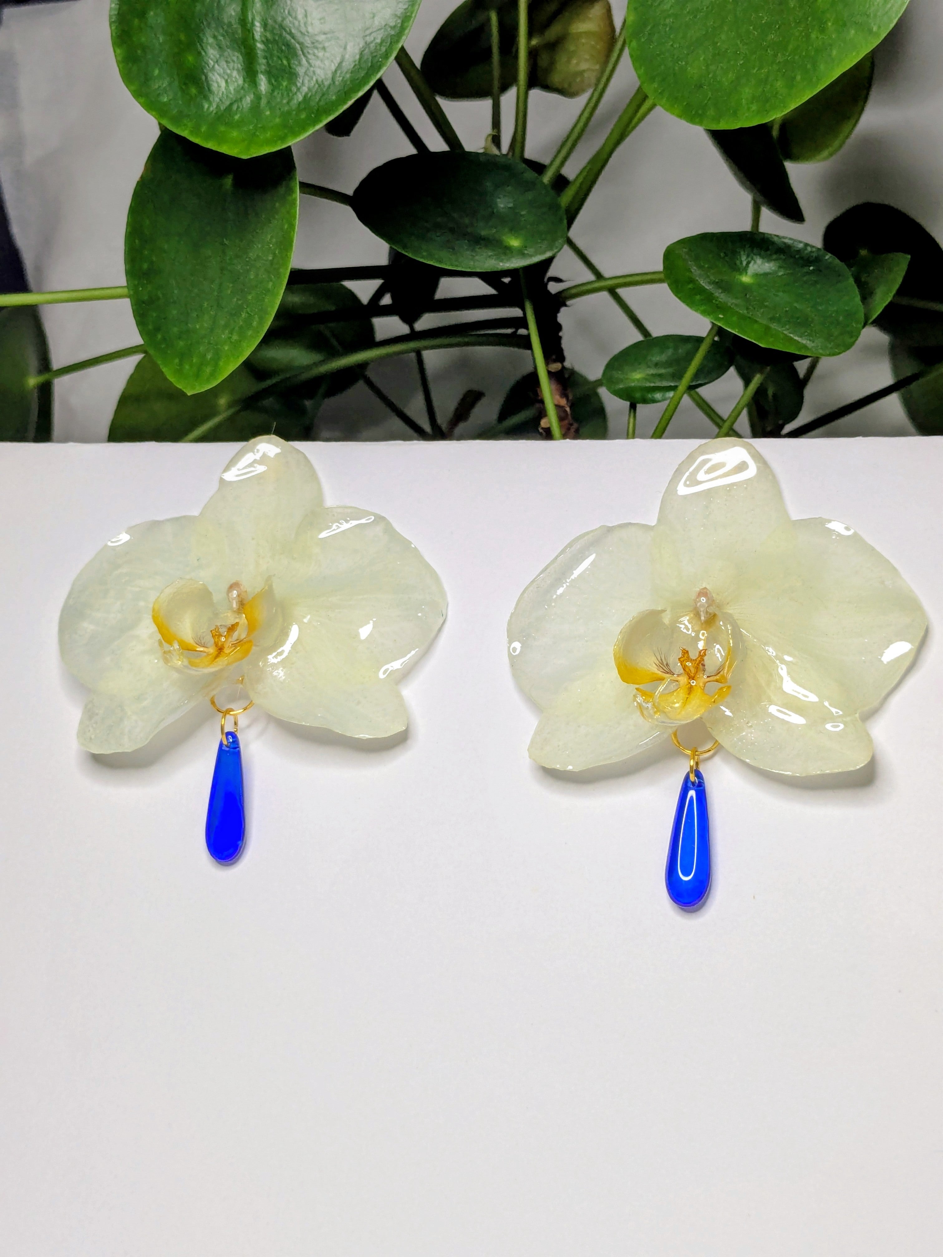 Boucles d'oreilles Orchidées