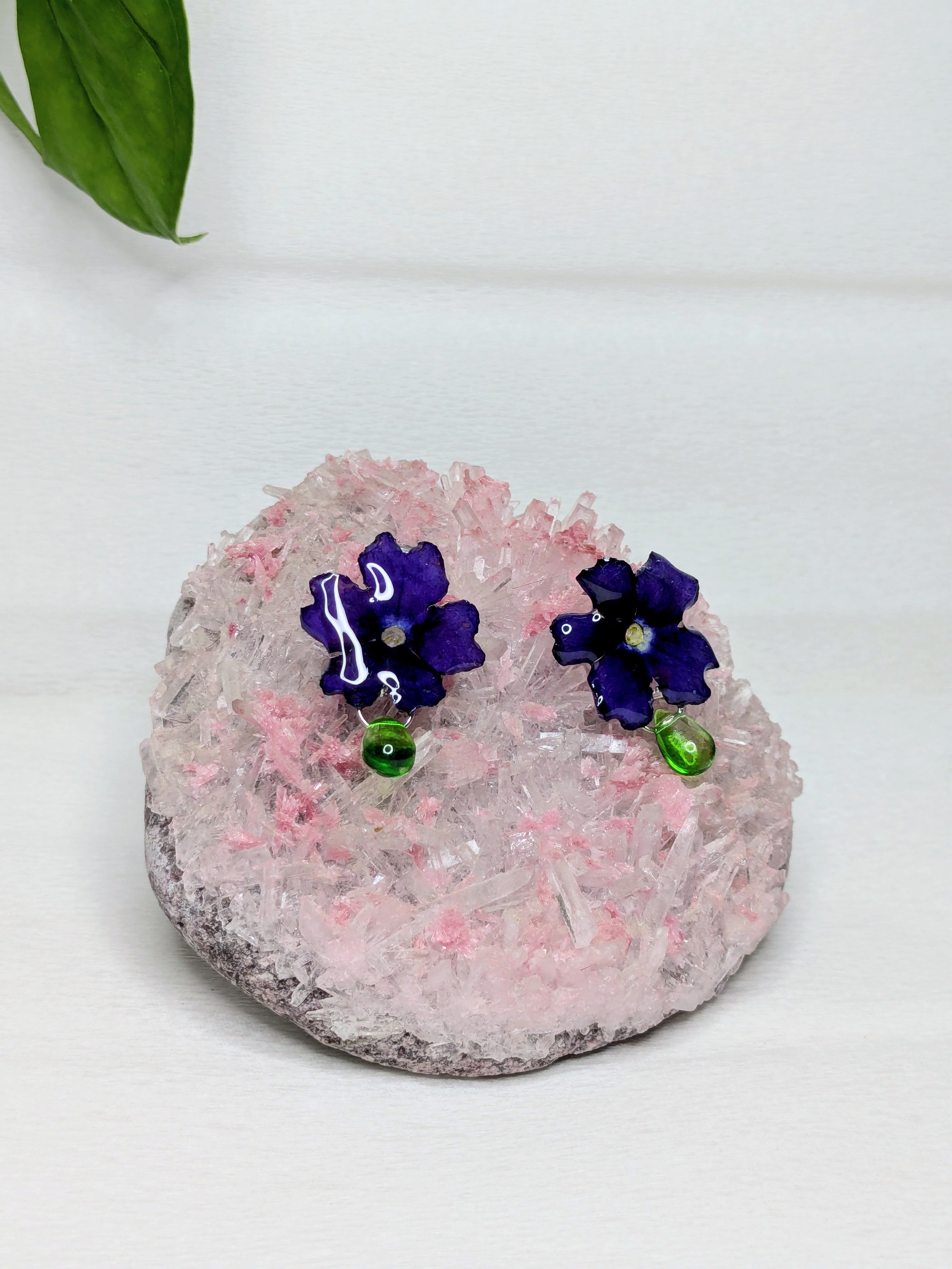 Boucles d'oreilles Verveines