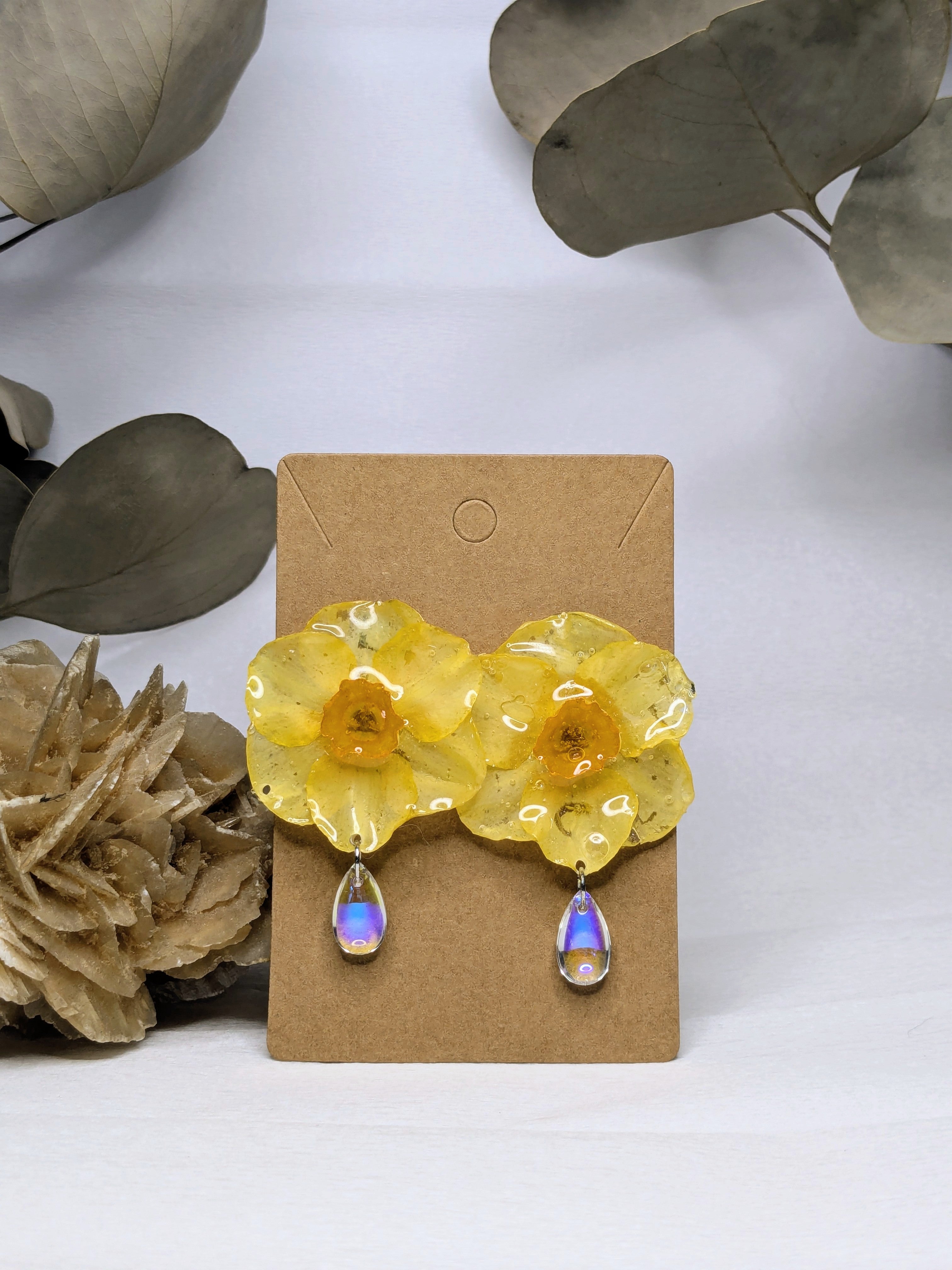 Boucles d'oreilles mini Narcisses