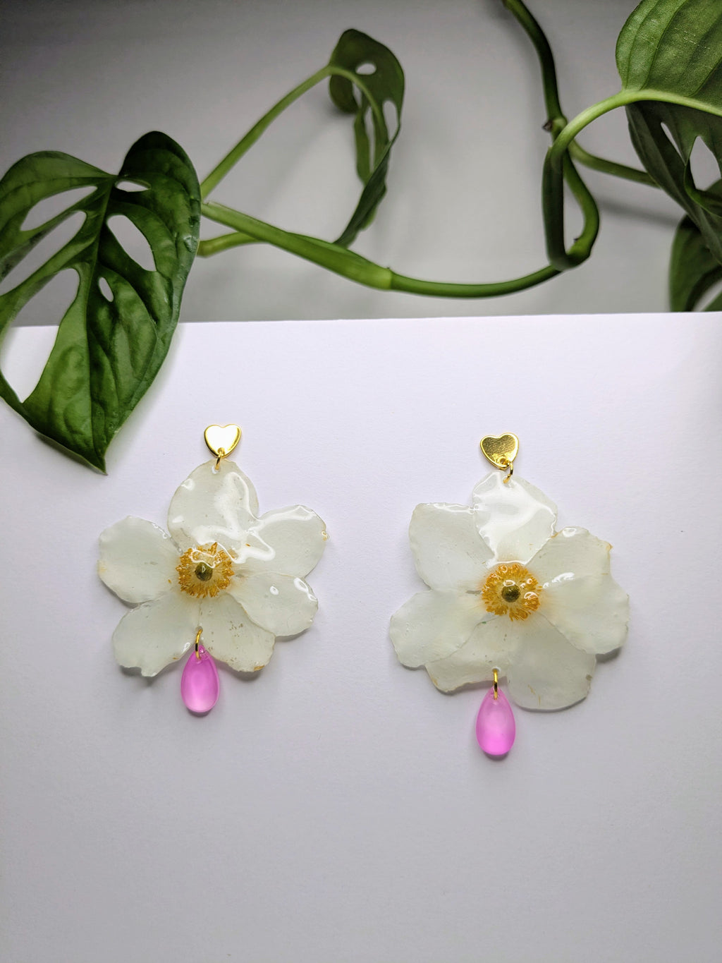 Boucles d'oreilles Freya Anémones géantes