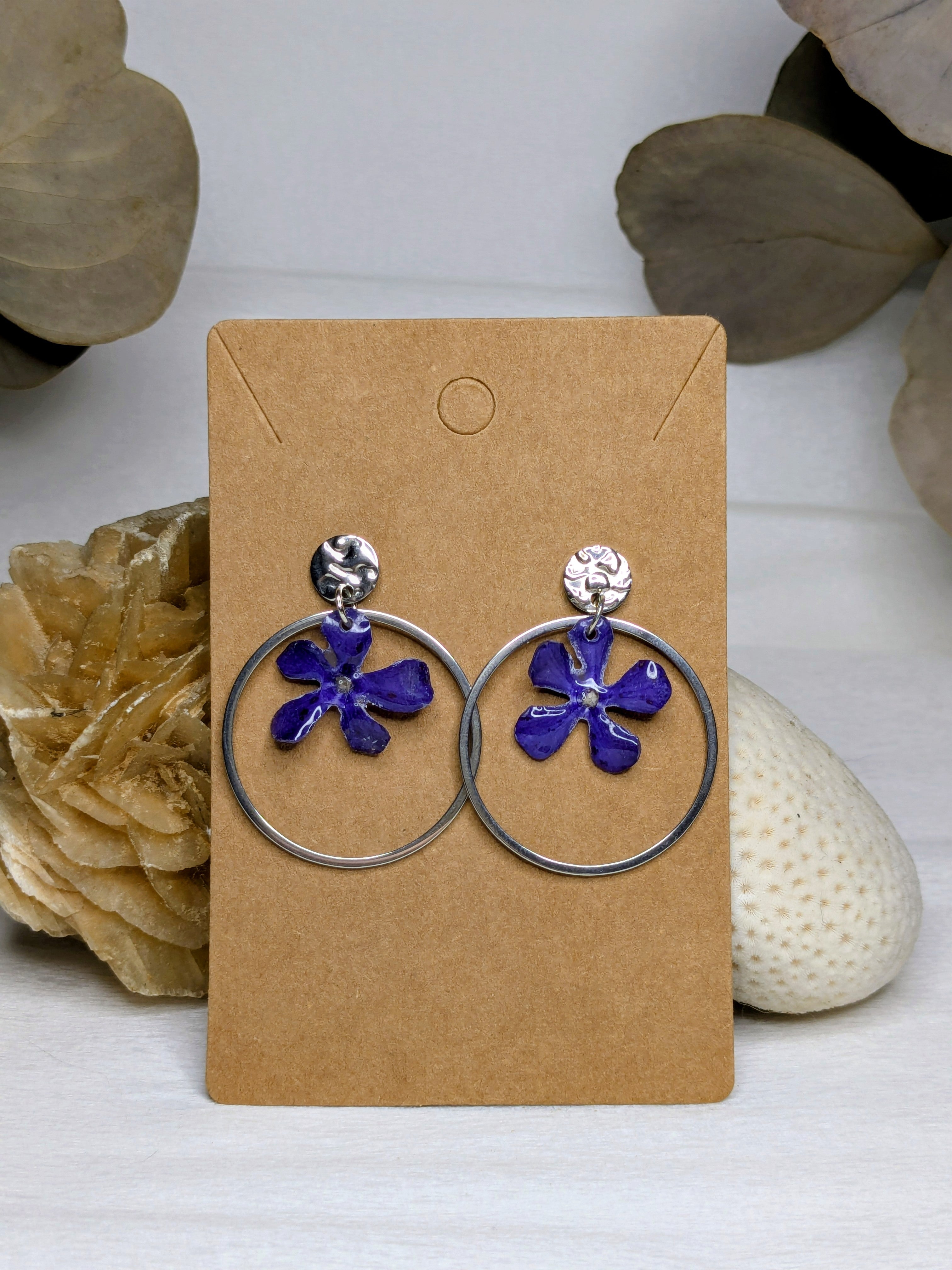 Boucles d'oreilles Pervenches