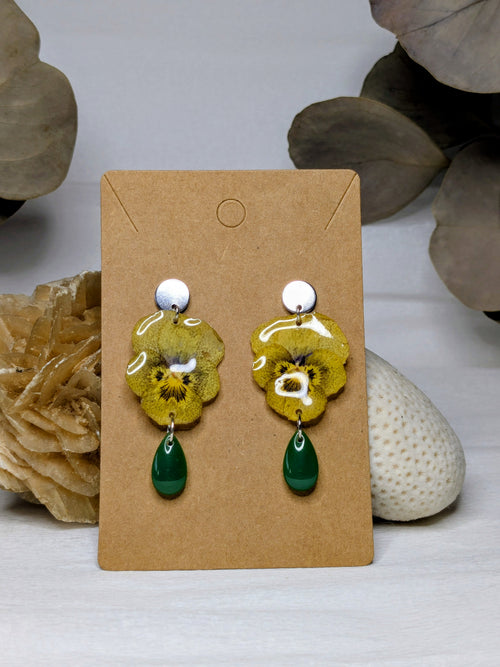 Boucles d'oreilles Aphrodite Pensées