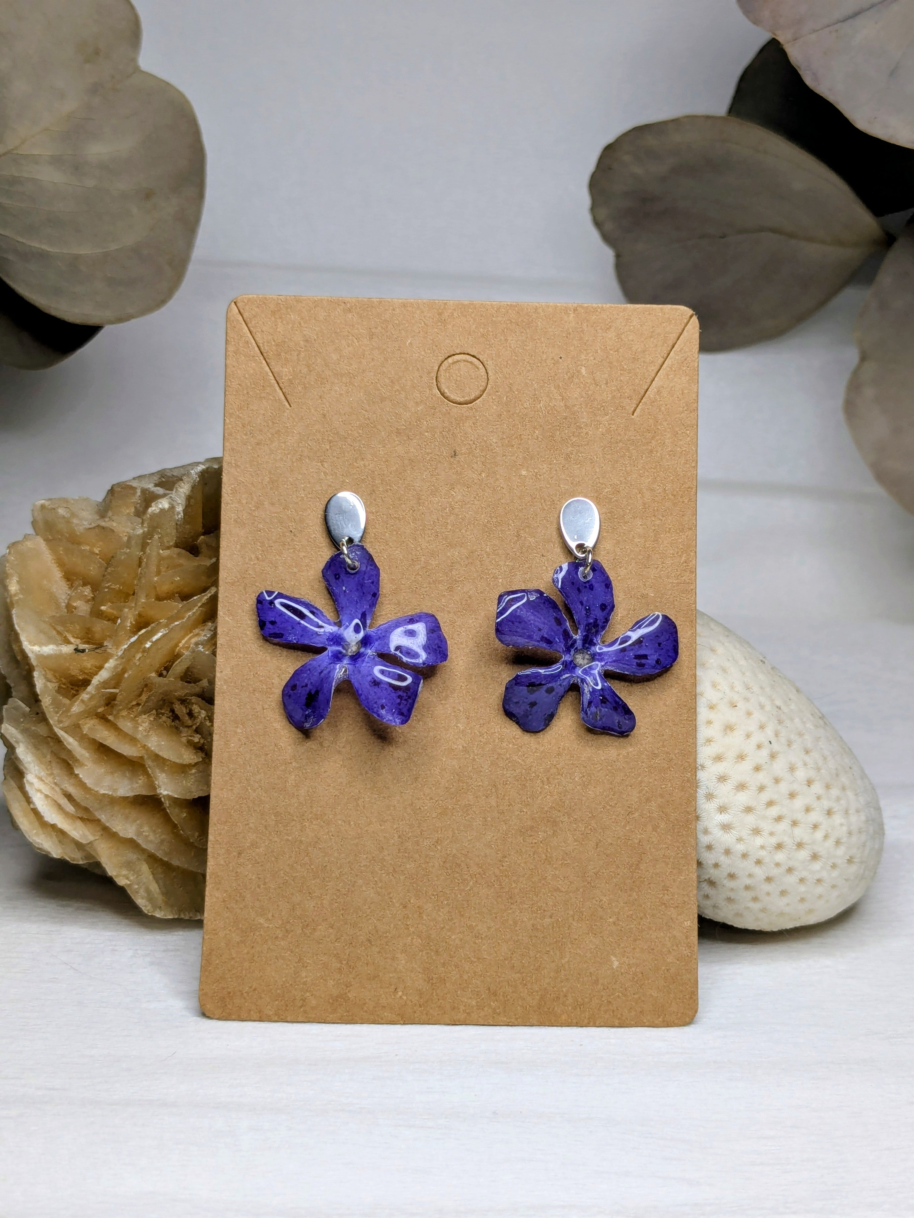 Boucles d'oreilles Pervenches